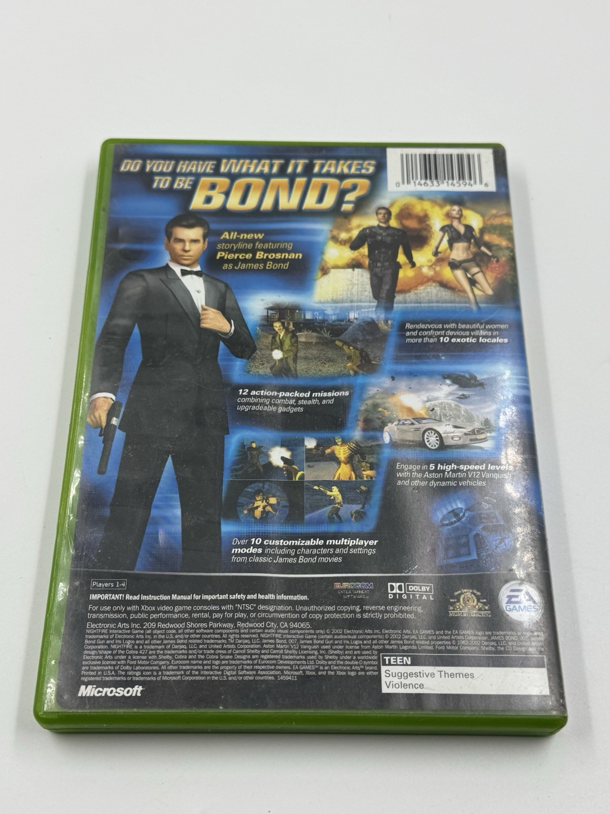 007: NightFire (Microsoft Xbox, 2002). Complete. Tested Read