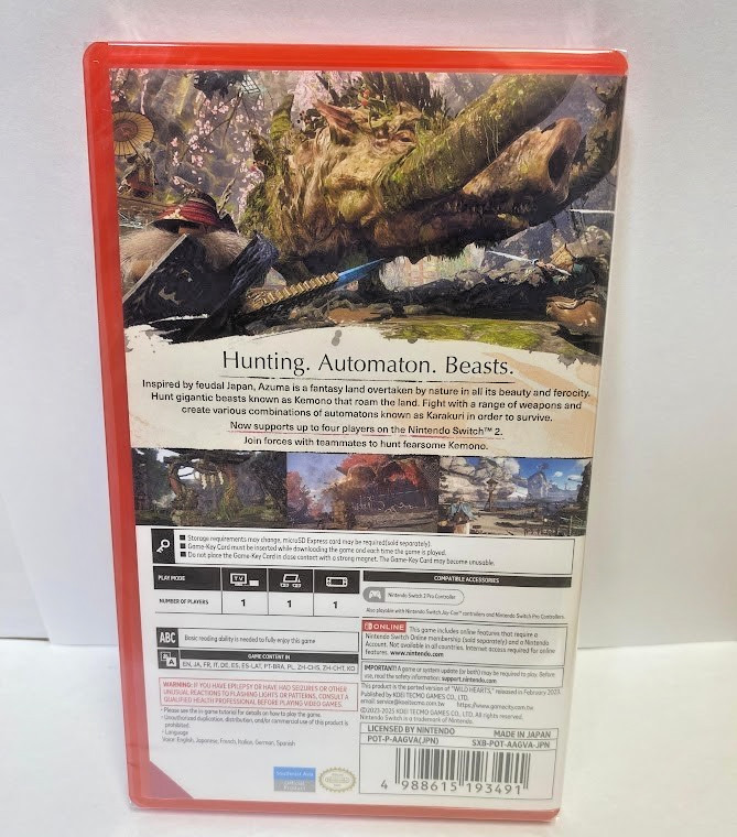 Wild Hearts S Switch 2 Brand New Game (MDE 2025 Action)