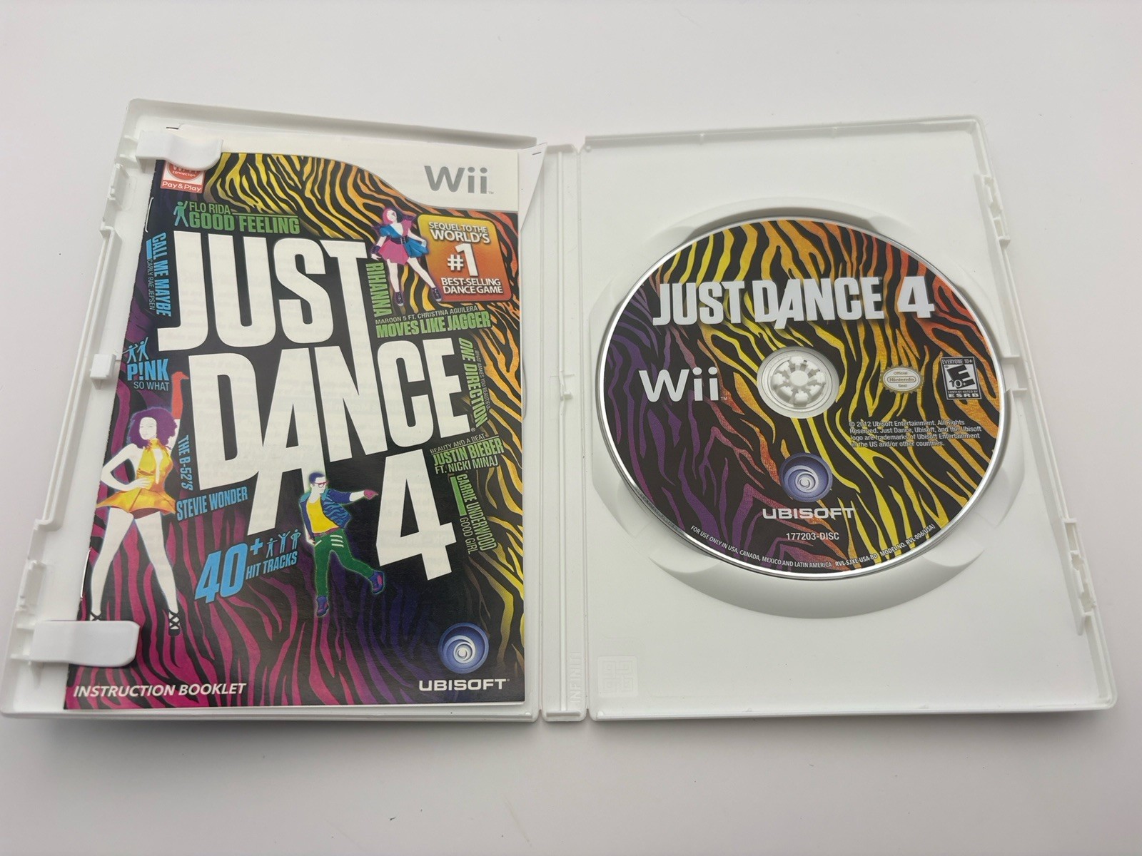 Ubisoft Just Dance 4 Nintendo Wii Music & Dance Game w/ Manual
