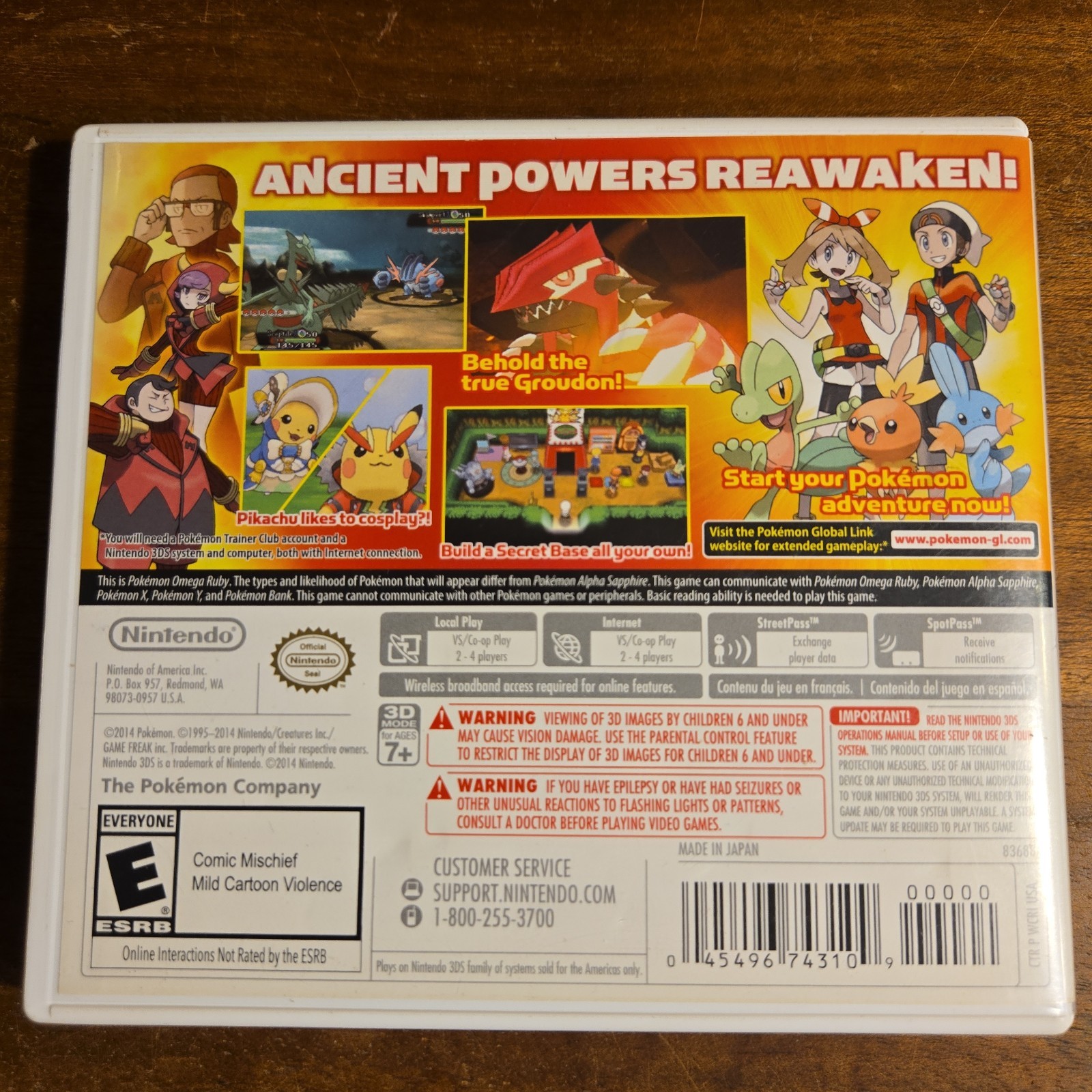 Pokemon Omega Ruby – BONUS Variant -Original Case -NO GAME, No Inserts