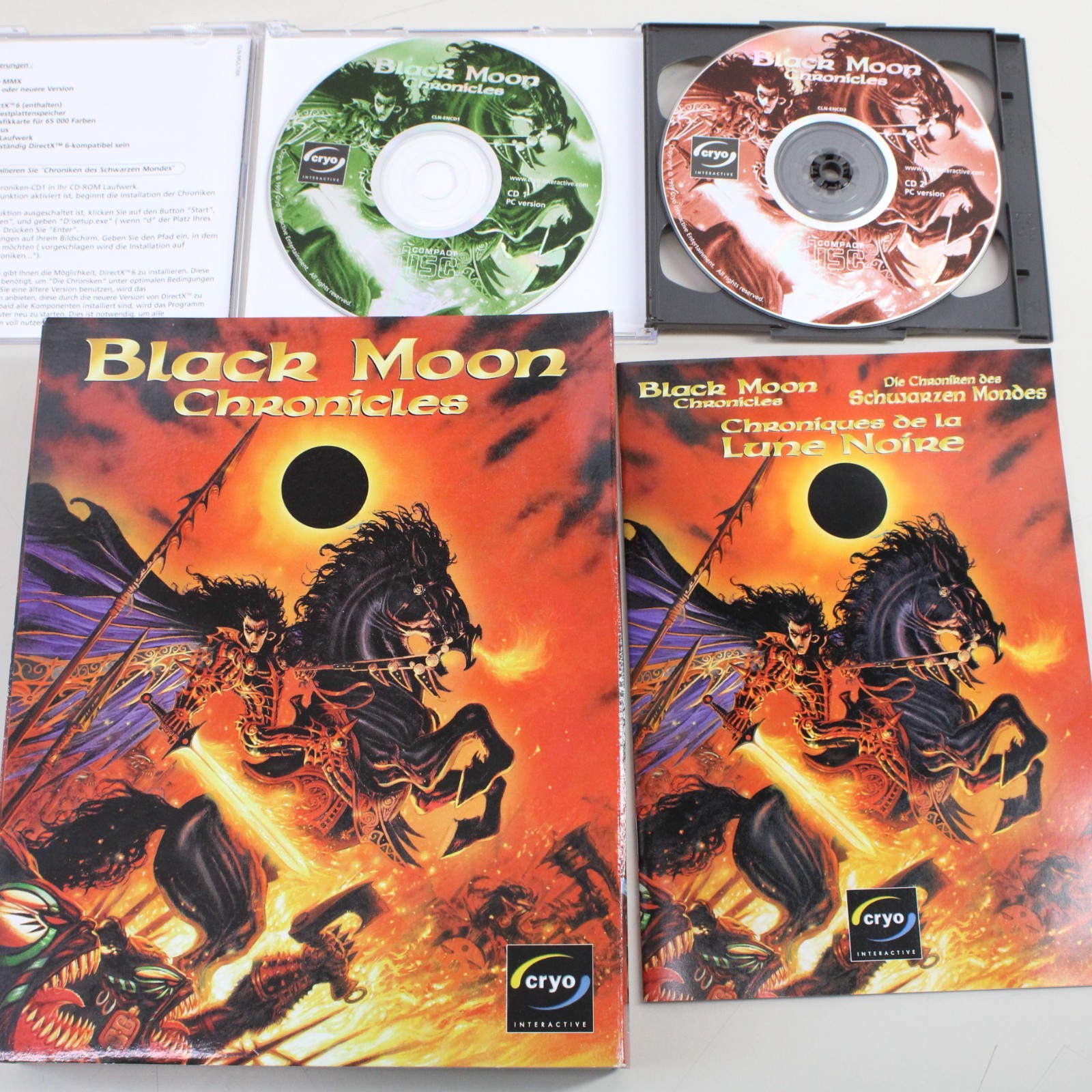 Black Moon Chronicles PC Big Box CD-ROM RPG Complete VG+