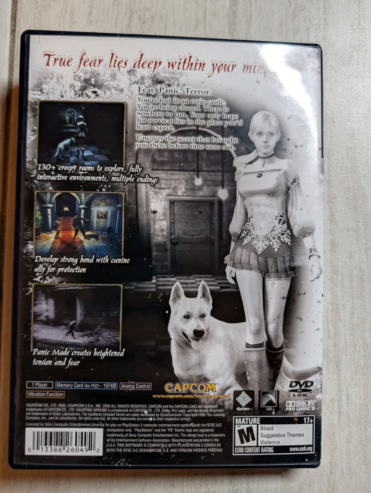 Haunting Ground In Case Sony PlayStation 2 PS2 US Version