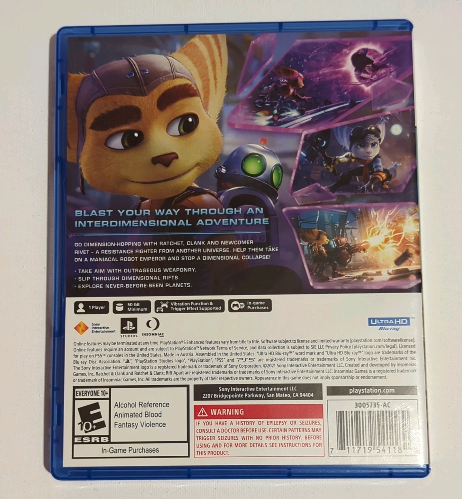 Sony Ratchet & Clank: Rift Apart PS5 Game – Never Played! Disc Untouched! – New!