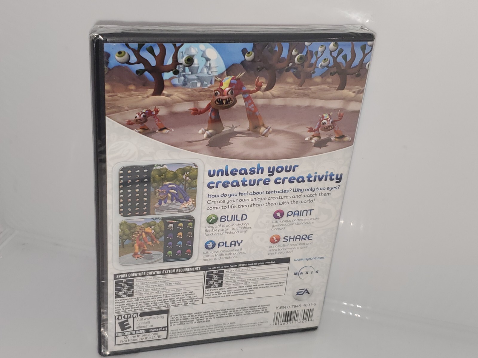 Spore Creature Creator (Windows / Mac, 2008) CD-Rom. NEW SEALED