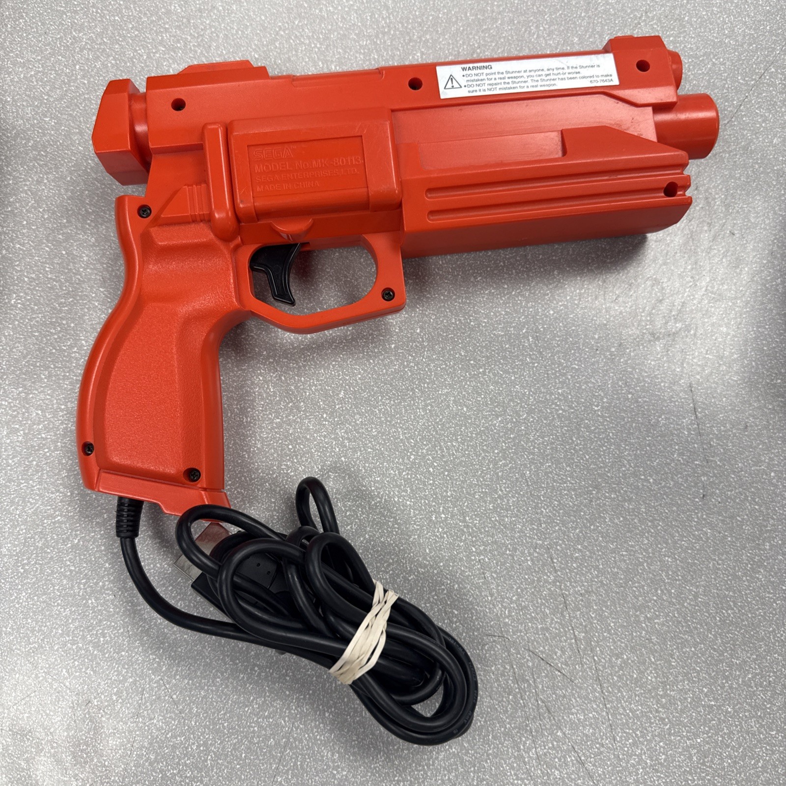 Sega Saturn Stunner Arcade Light Gun MK-80113 For CRT TVs – *TESTED*