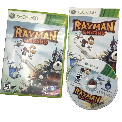 XBOX 360 VIDEO GAME RAYMAN ORIGINS W CASE UBISOFT