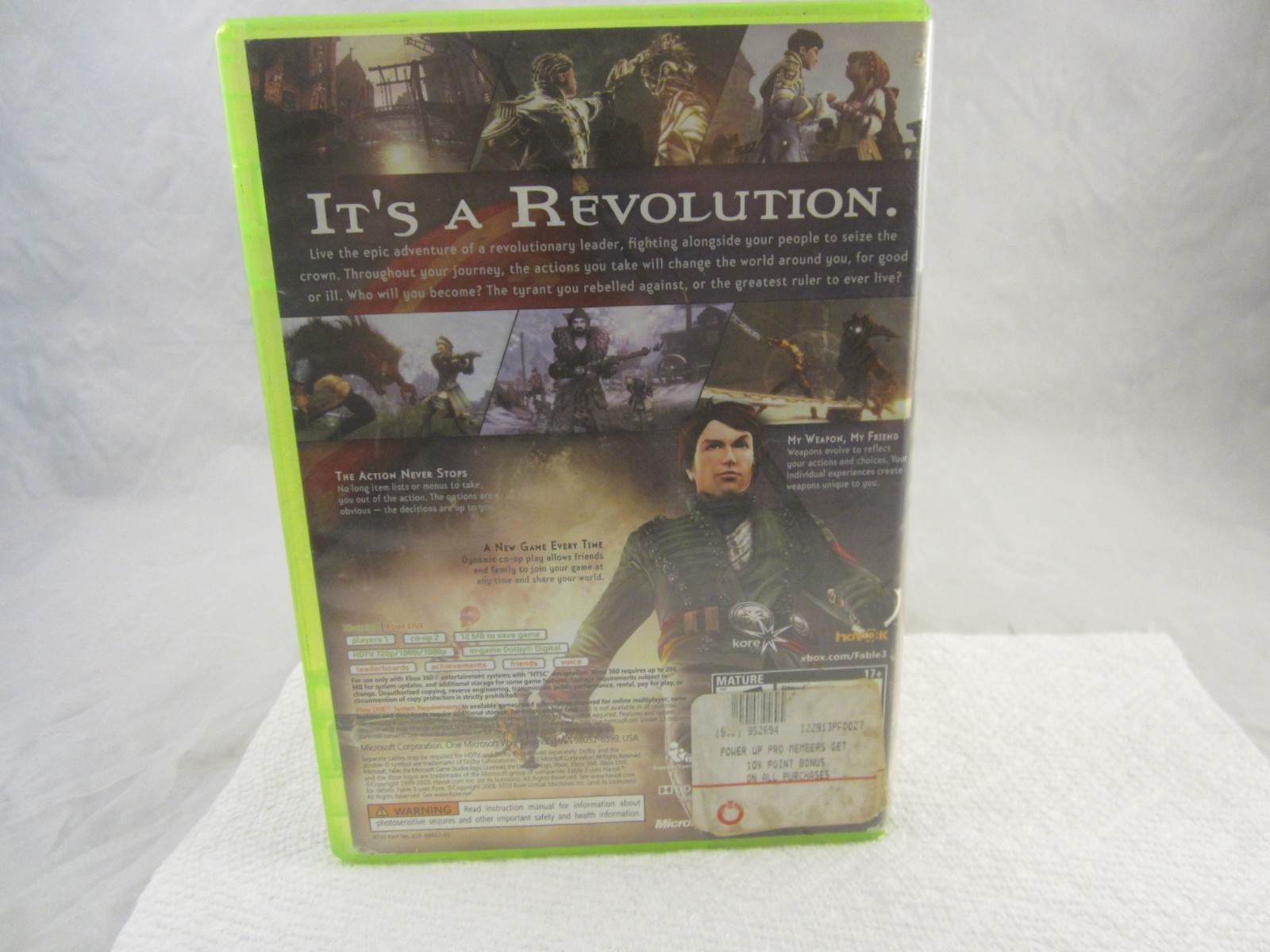 Fable III Microsoft Xbox 360 Fantasy Action Role Playing RPG CIB, resurfaced