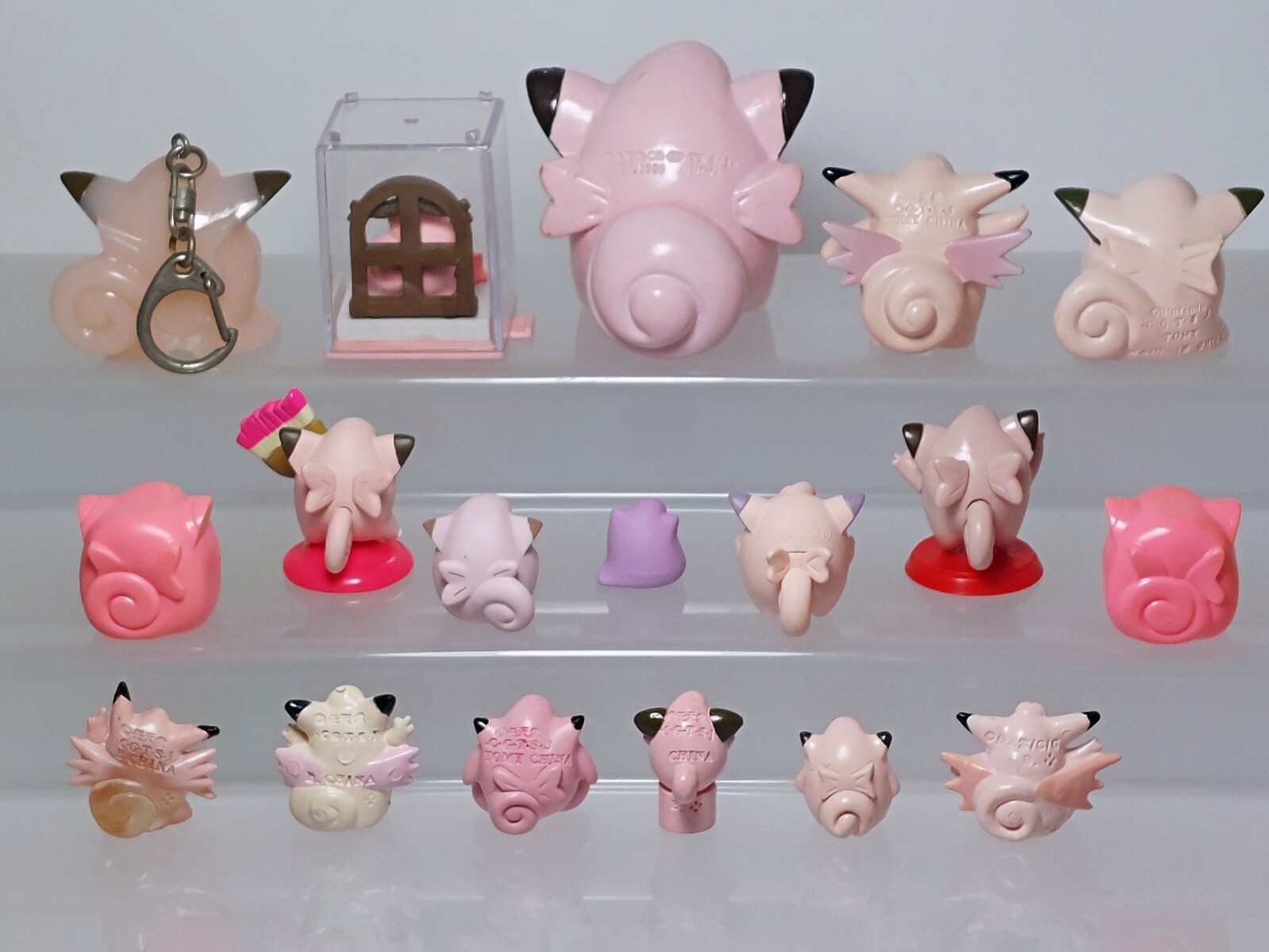 Clefable Clefairy Cleffa Pokemon Figure Set Tomy Bandai PC Banpresto 0.6-2.4in