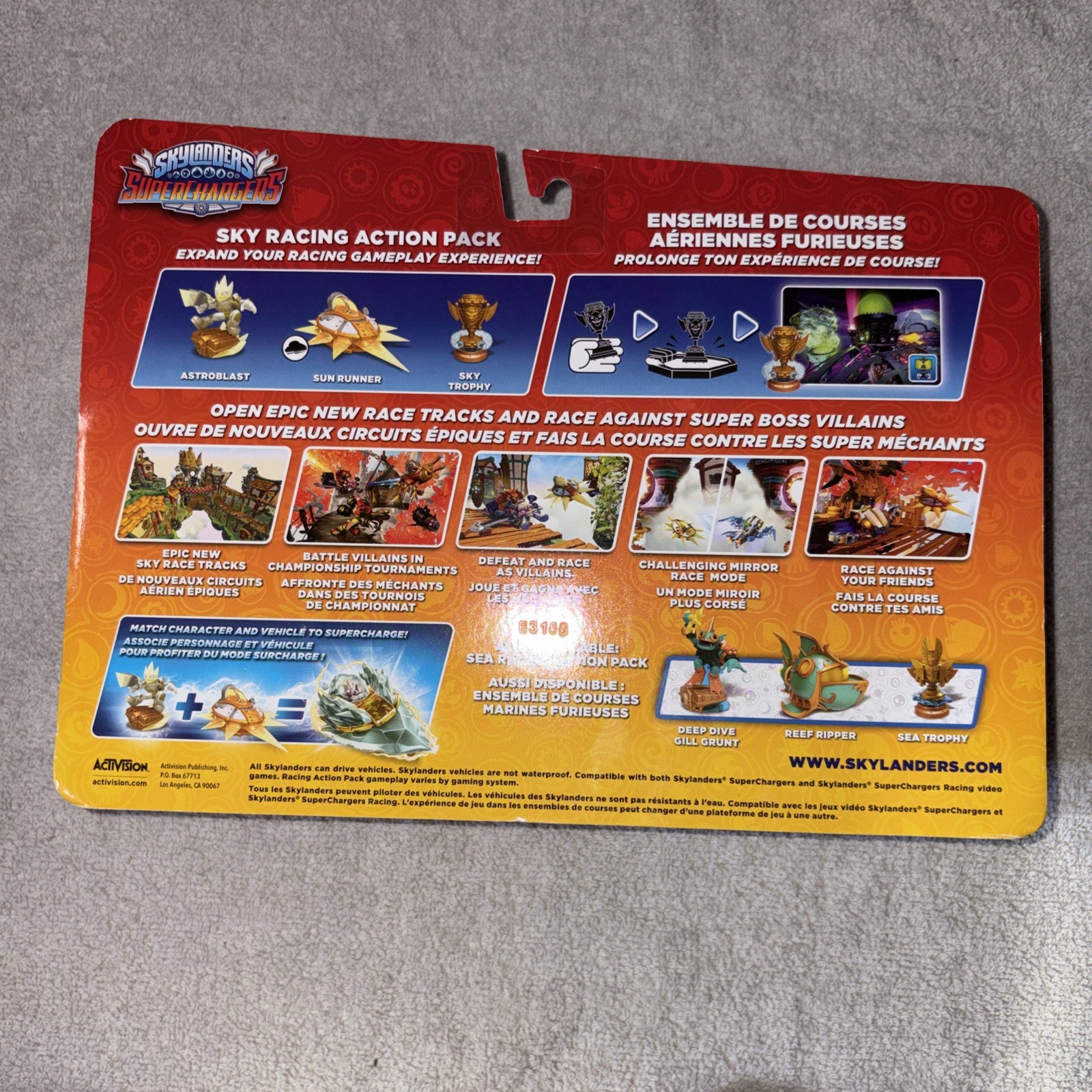 Skylanders Superchargers Sky Racing Action Pack Astro Blast Sun Runner vehicle