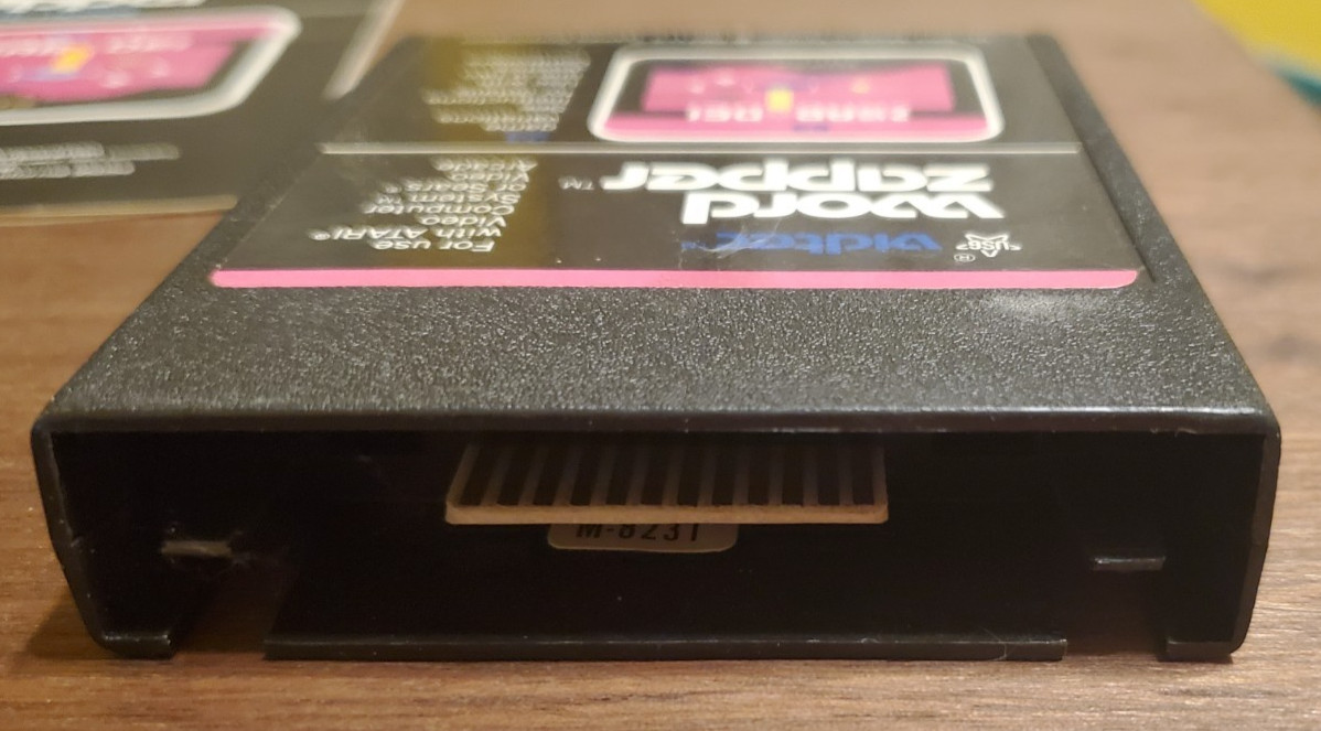 Word Zapper W/ Box + Manual ATARI 2600 1982 Vidtec Vintage Game Cartridge