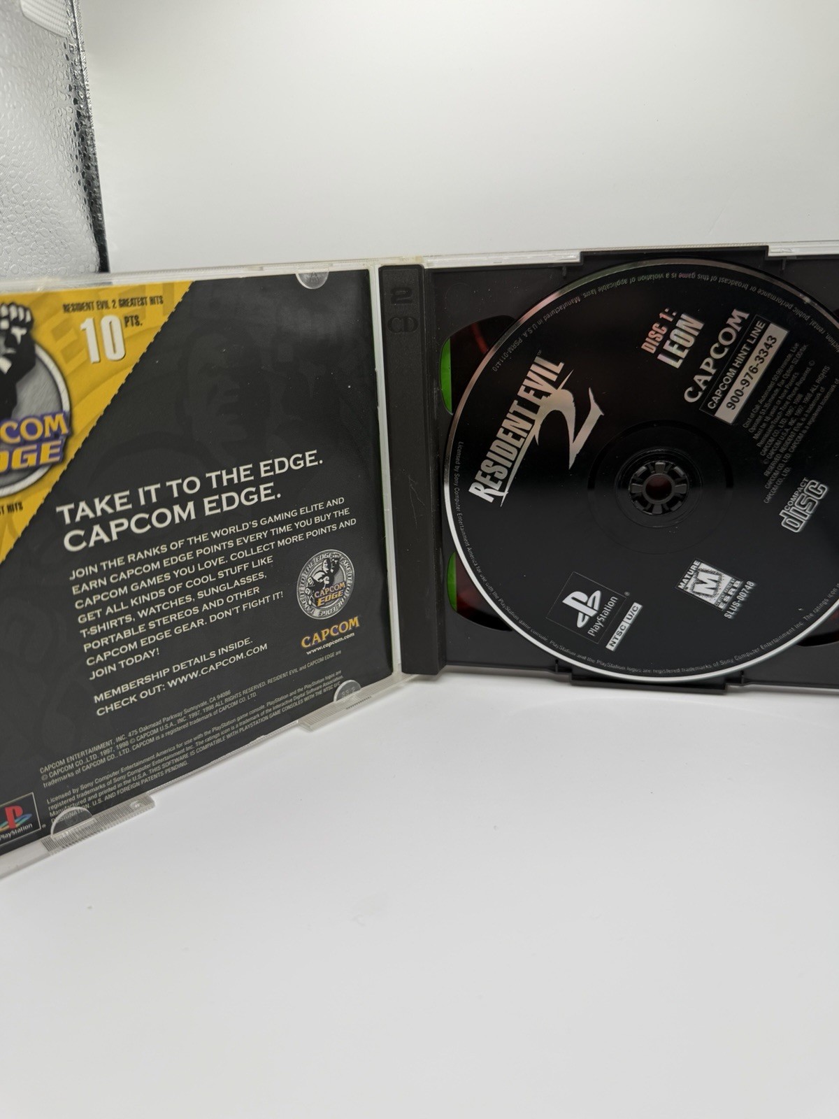 Resident Evil 2 Greatest Hits 1998. Manual With Reg Card! Untested. Read Desc