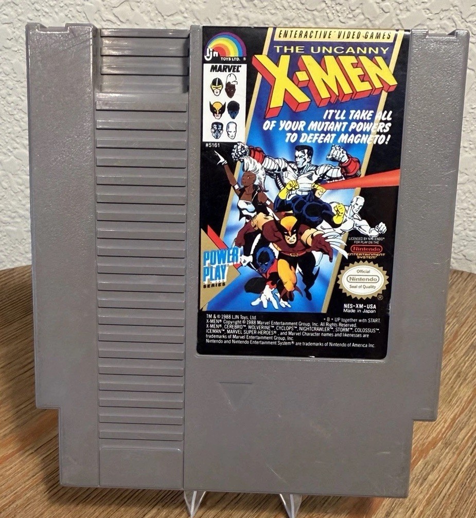 The Uncanny X-Men Nintendo NES Game Cartridge Tested Working Cleaned Authentic