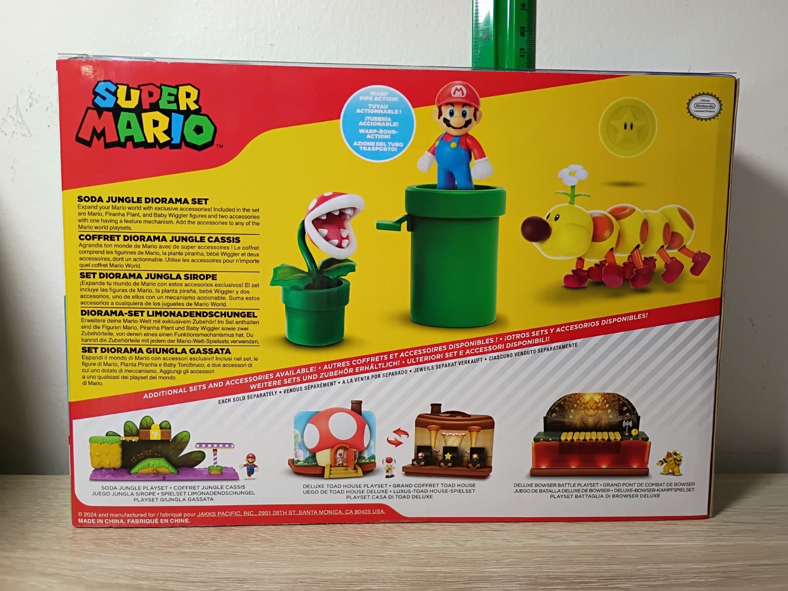 *FREE SHIP* 2.5″ WIGGLER SODA JUNGLE DIORAMA Super Mario Nintendo Piranha Jakks