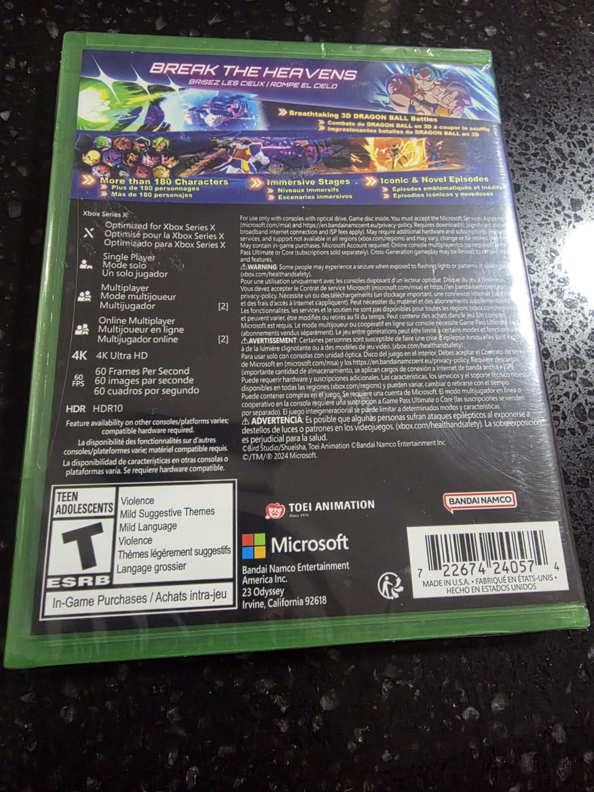 BANDAI NAMCO DRAGON BALL: Sparking! ZERO (Xbox Series X)
