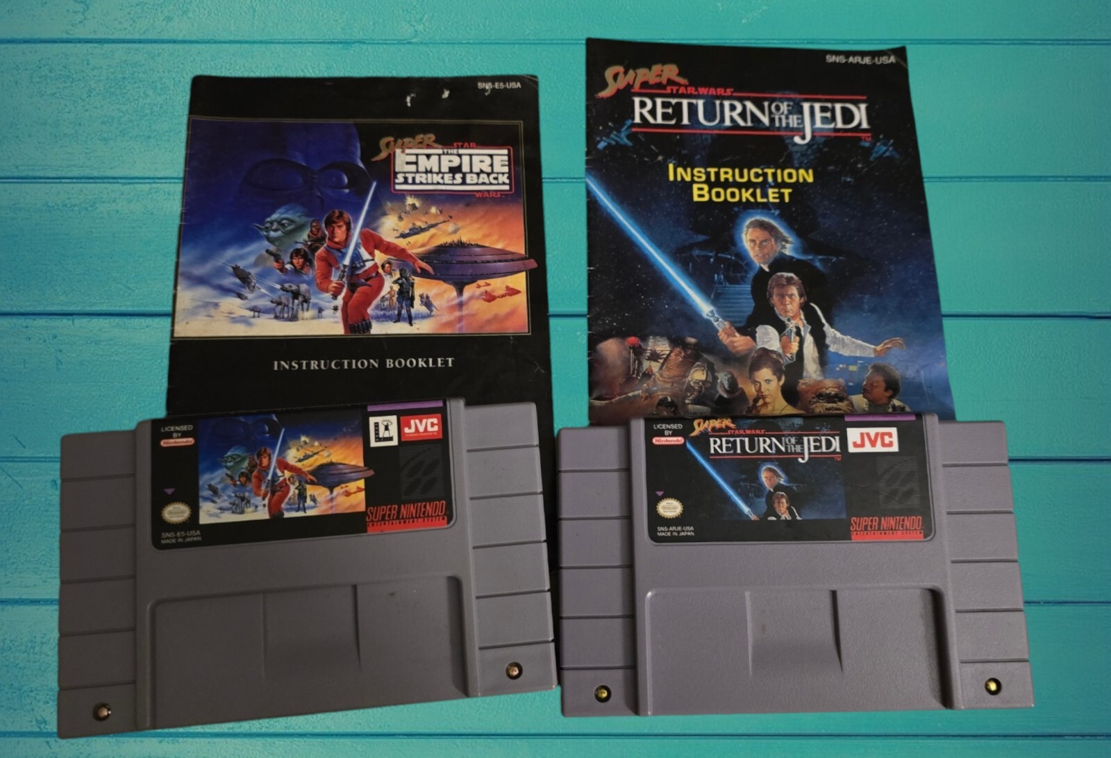 Star Wars 2 pack Bundle!! *SNES – Super Nintendo* 2MANUALS&2GAMES. Make An Offer