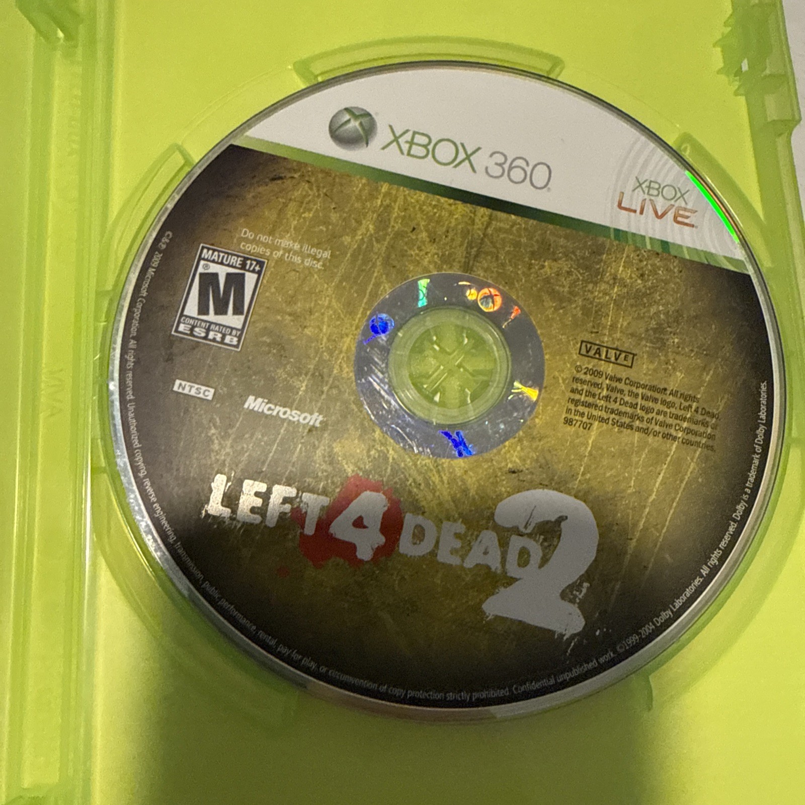 Left 4 Dead 2 (Microsoft Xbox 360) Platinum Hits No Manual