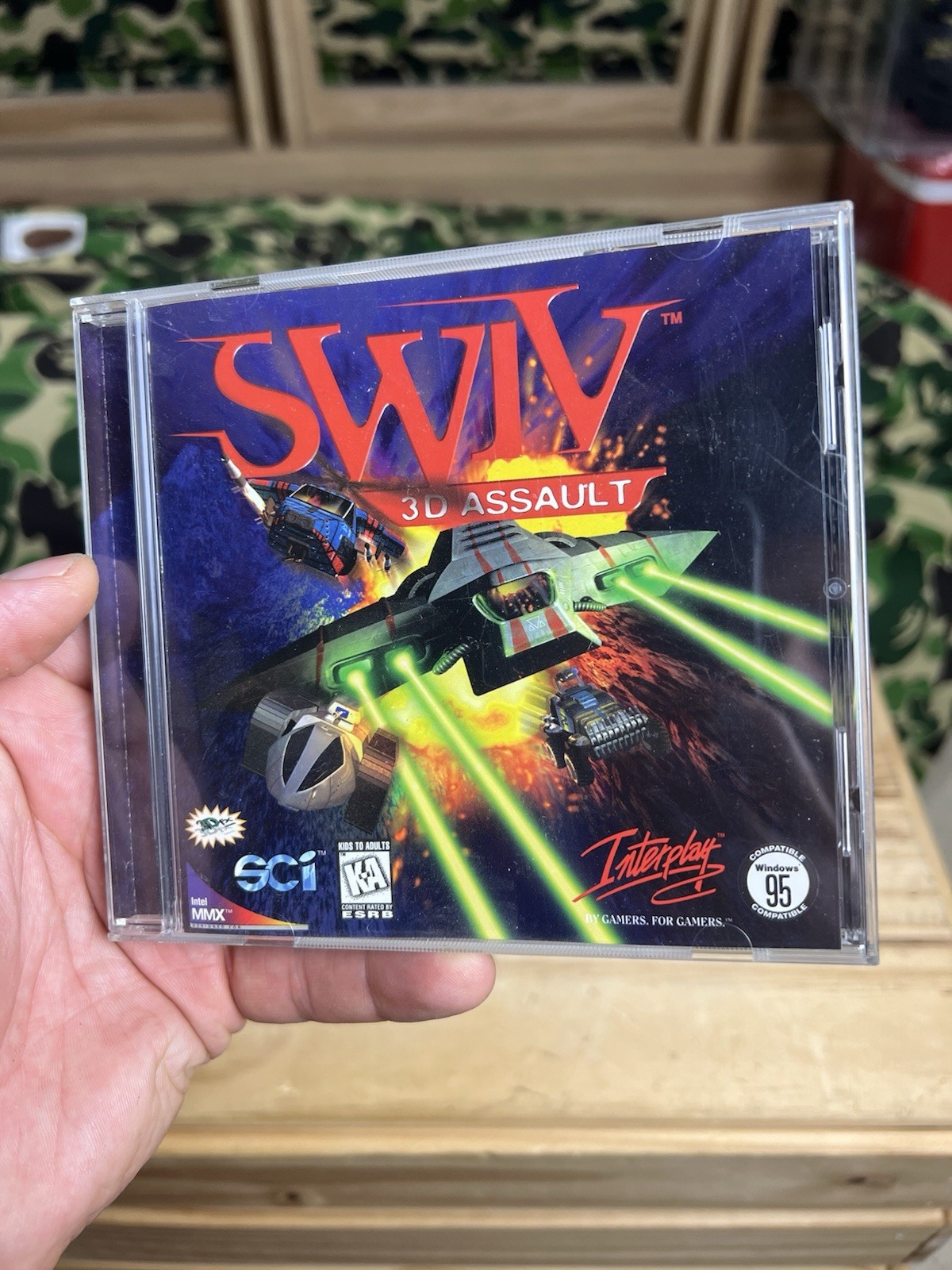Swiv 3D Assault PC CD-ROM Computer Game 1997 Windows 95 Interplay Productions