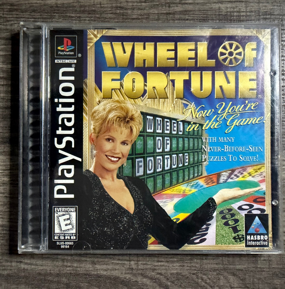 Wheel of Fortune – Sony PS1 – Hasbro Interactive – Acceptable Condition