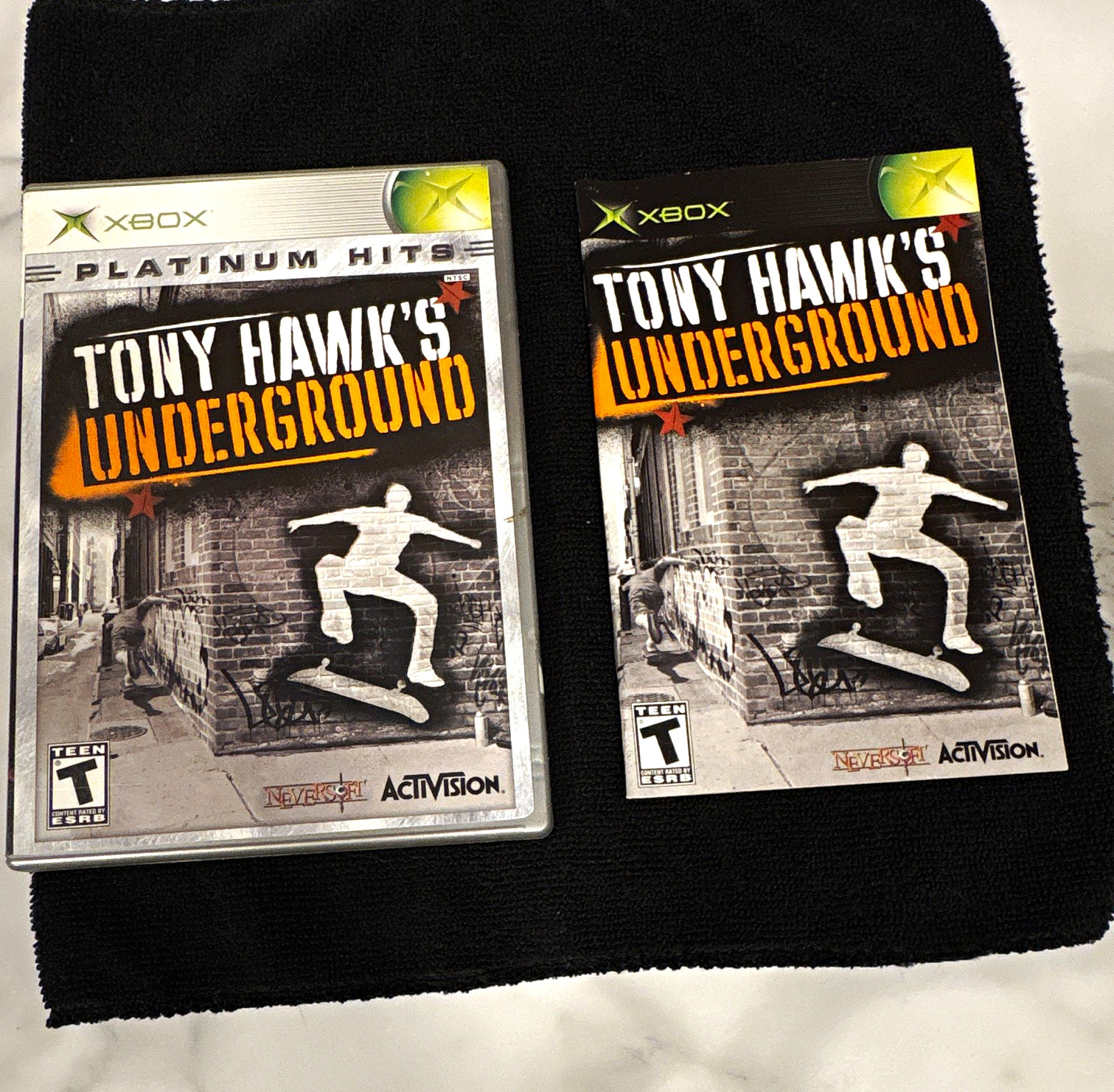 Microsoft Xbox Tony Hawk’s Underground Platinum Hits DVD Keep Case w/ Cover Art