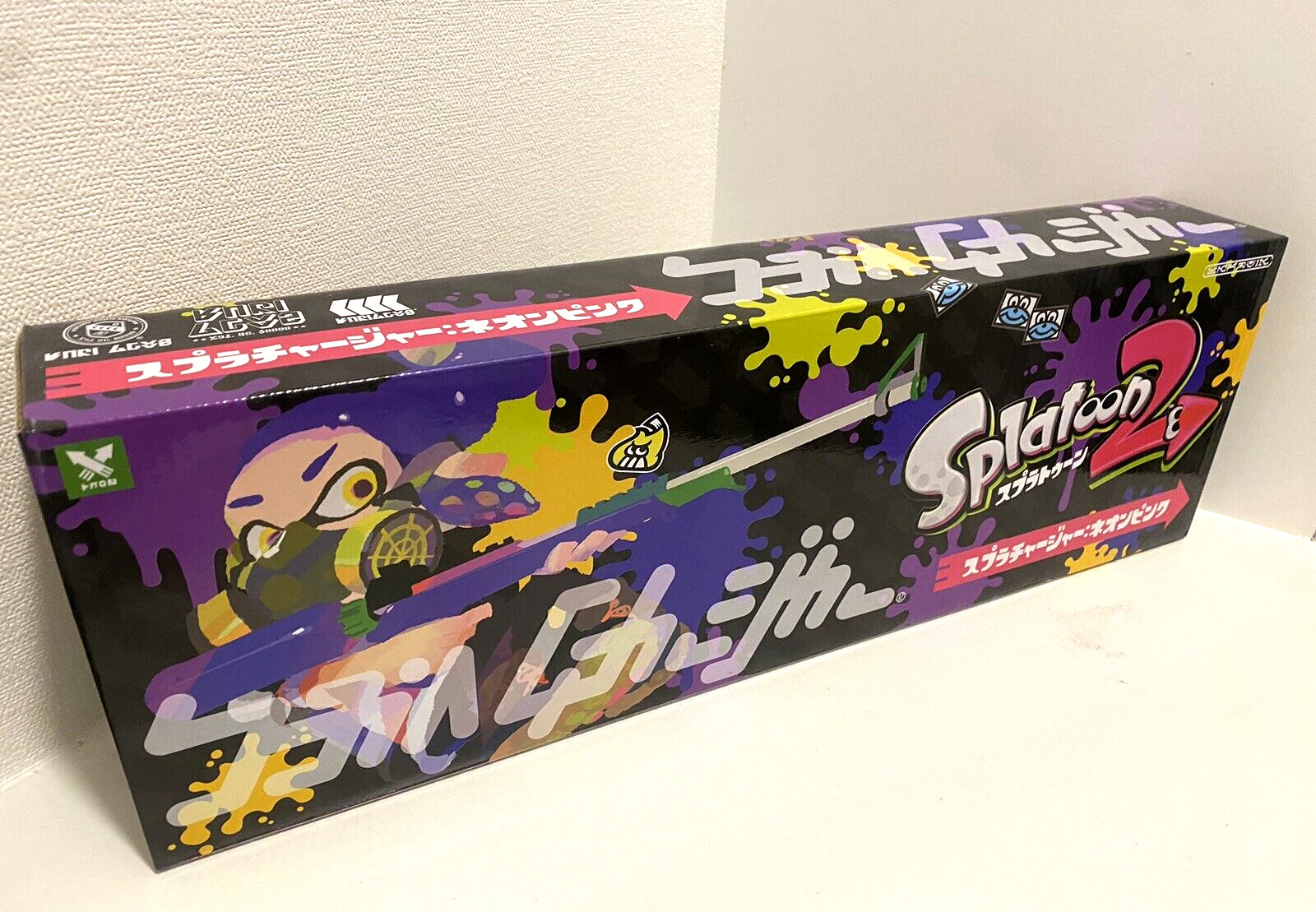 Spla Charger Water Gun Toy Nintendo Splatoon 2 Neon Pink 1 Piece SPT-621PK New