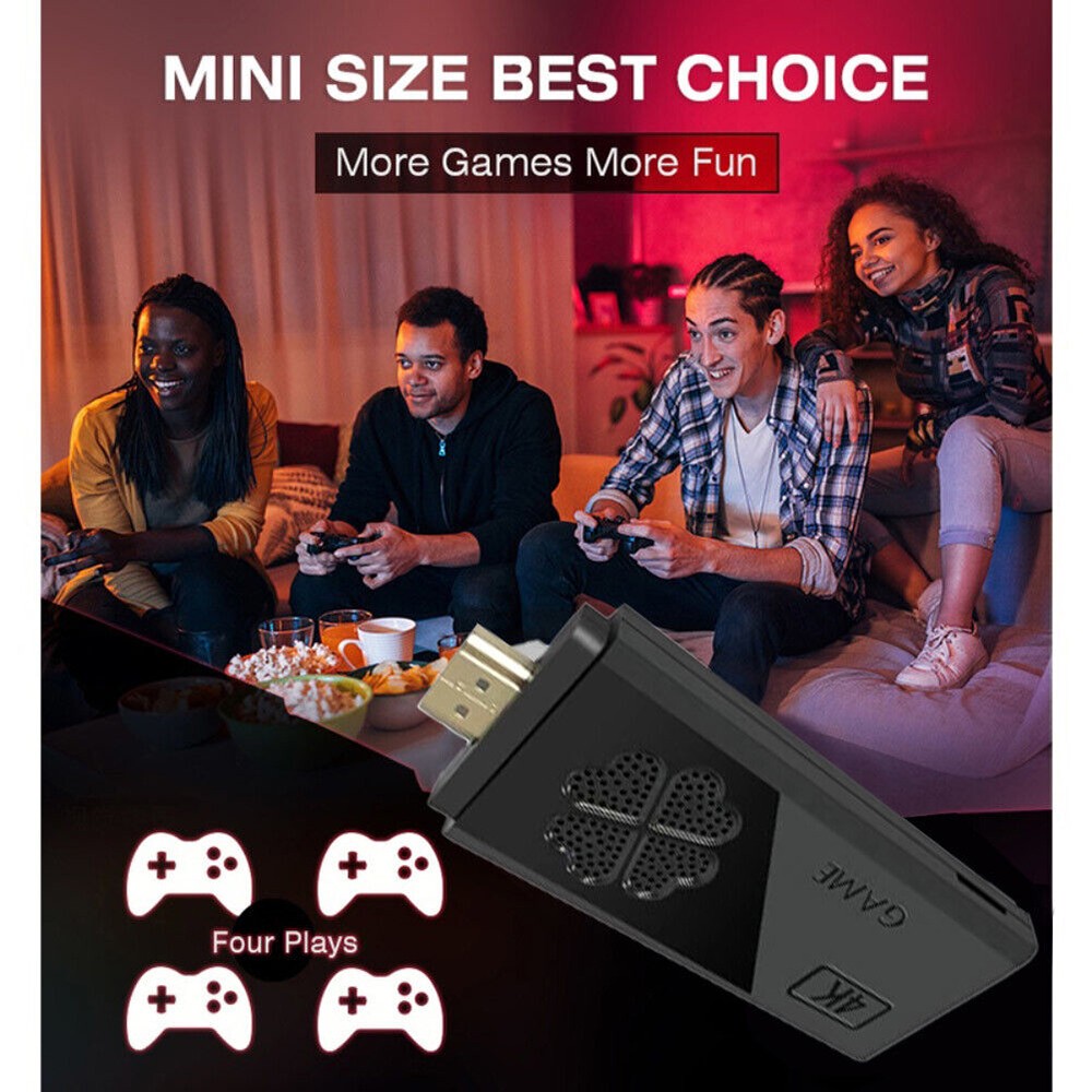 X2 Game Stick Retro Game Console 4K HD Wireless Controller 64G 20000 Games AAM