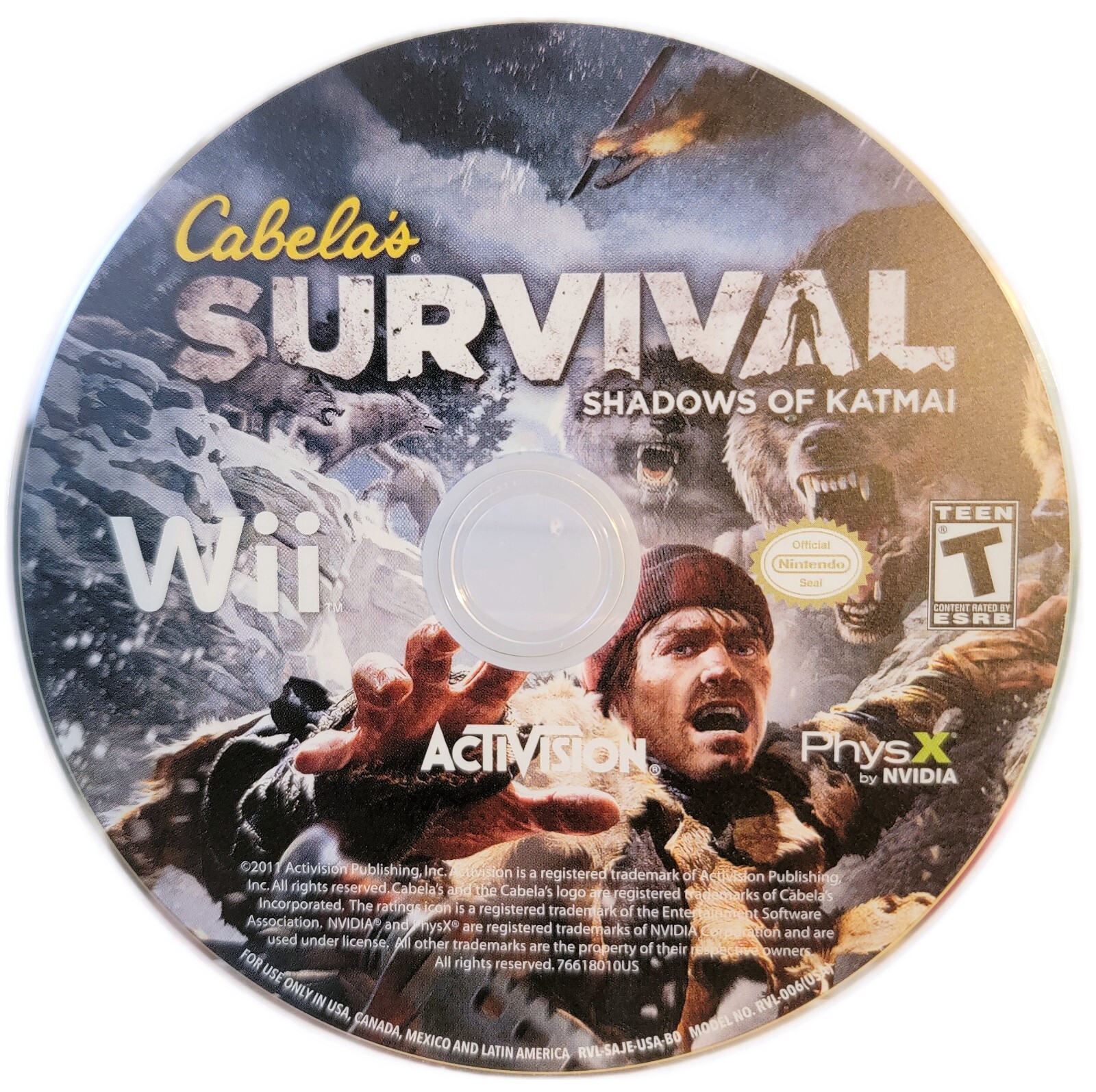 Cabela’s Survival: Shadows of Katmai (Nintendo Wii, 2011) RETURNS NOT ACCEPTED