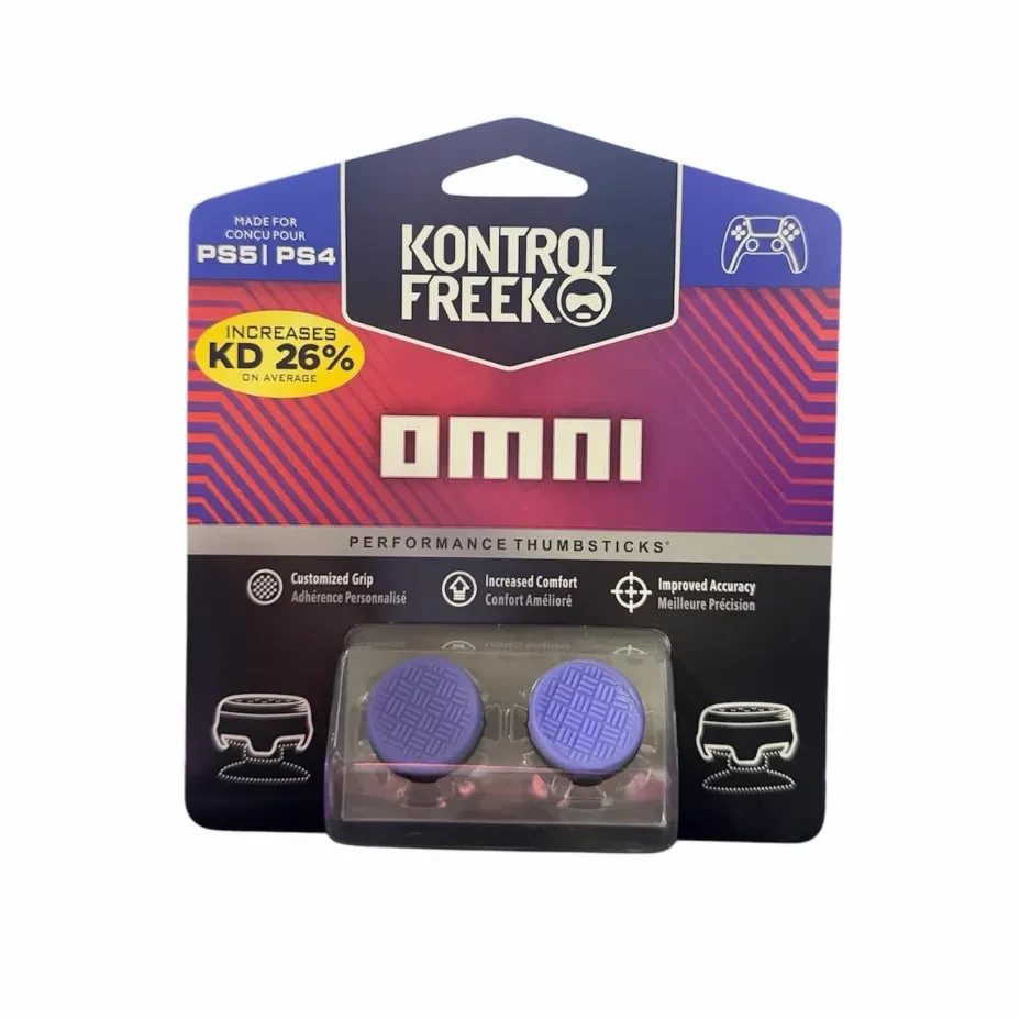 KontrolFreek FPS Thumbsticks for PS4/PS5 – Omni Purple – Ships Fast