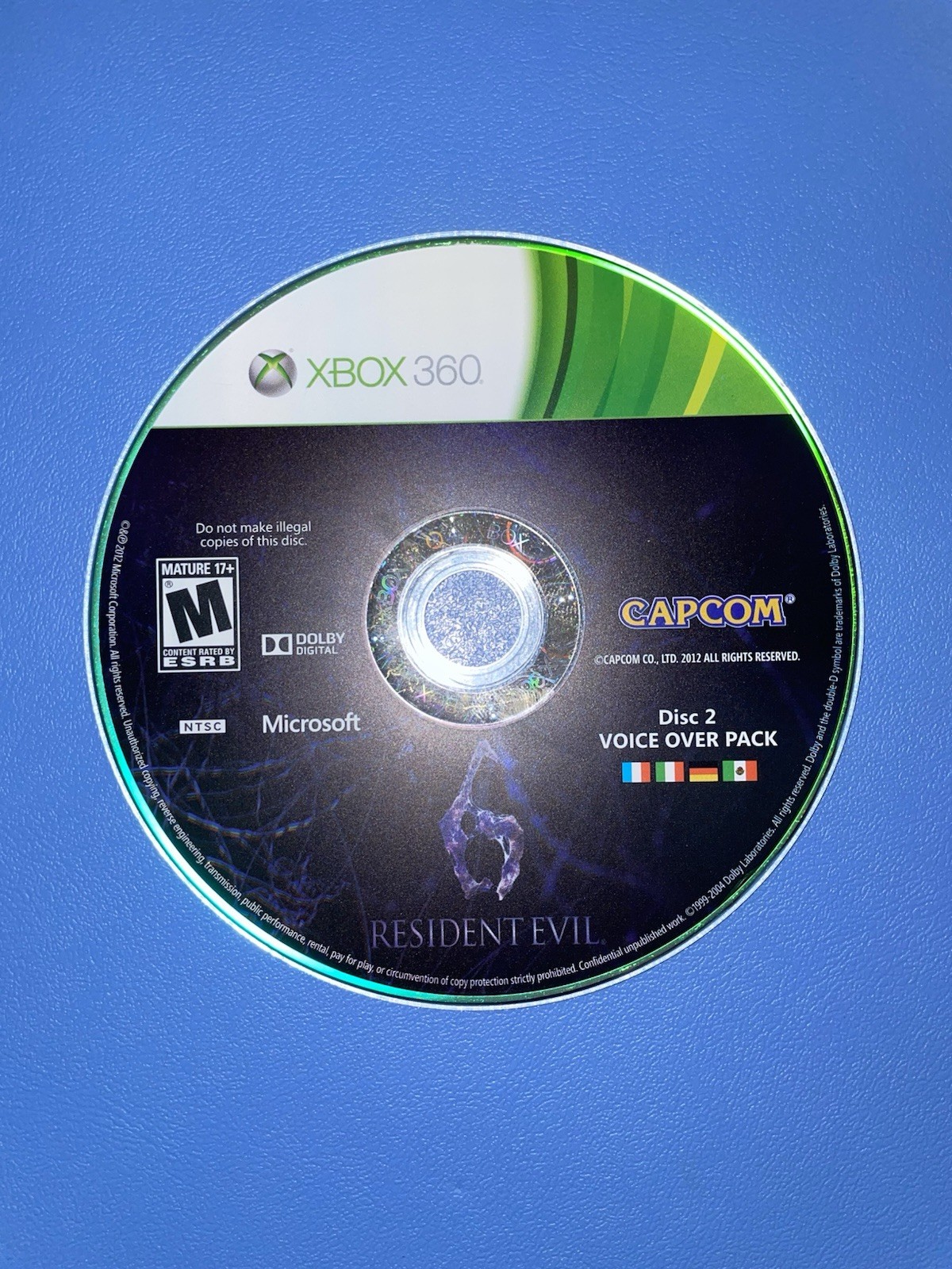 Resident Evil 6 Microsoft Xbox 360 2-Disc Set Tested & Working