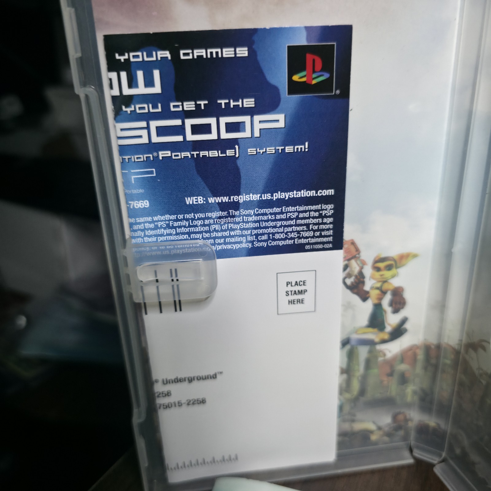 Ratchet & Clank: Size Matters (Sony PSP, 2007) Case & Manual Only. (No Game)