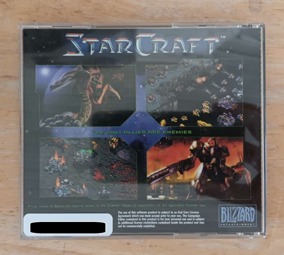 StarCraft (Windows PC , 1998) w/ Original CDs, Case and Liners