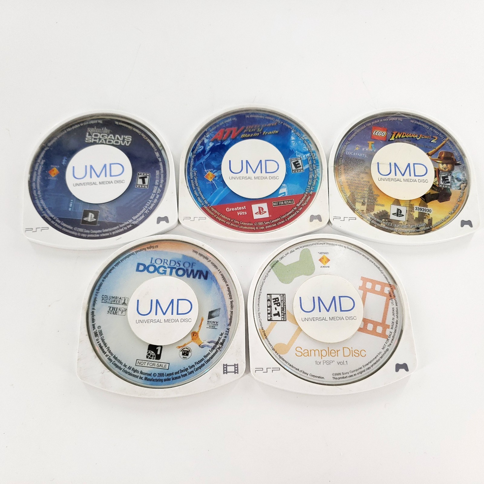 Sony PSP 1000 Handheld System Bundle Black w/ 5 UMDs, 32GB Memory Card Tested