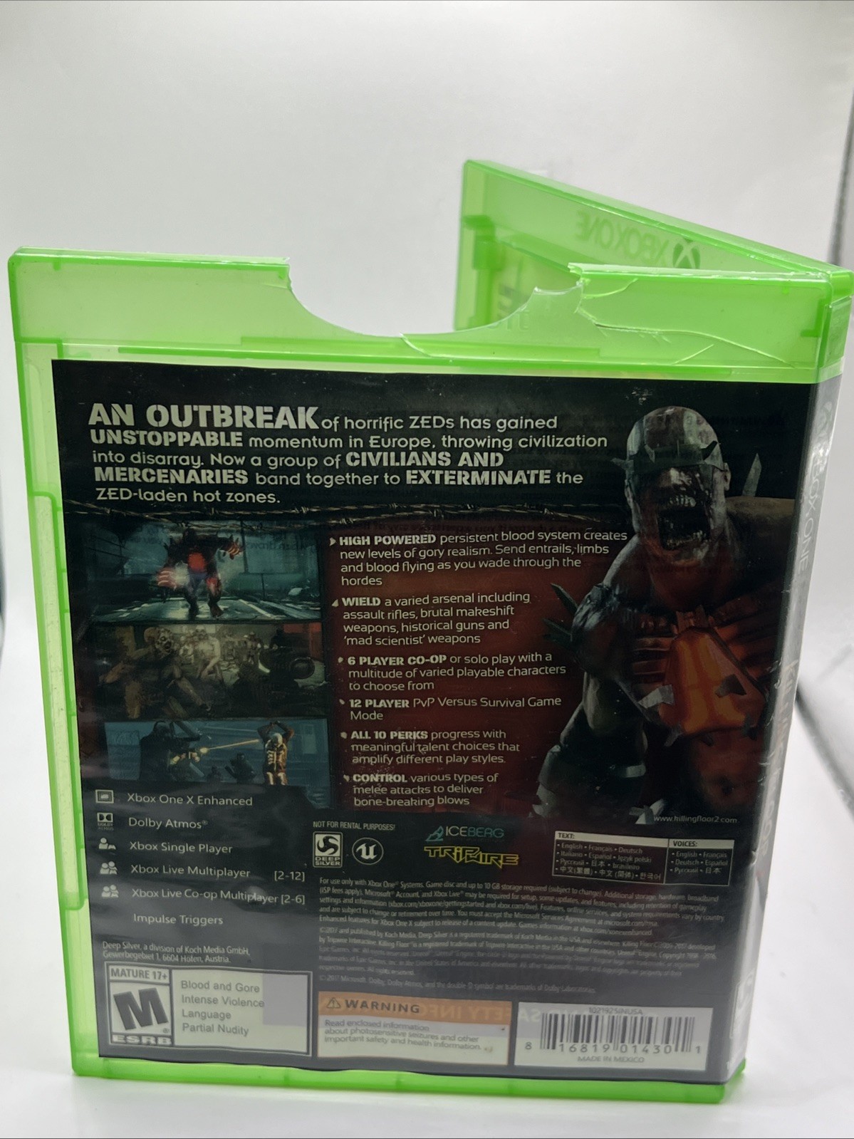 Killing Floor 2 Xbox Series X One Co-Op Survival Horror Shooter Video Game