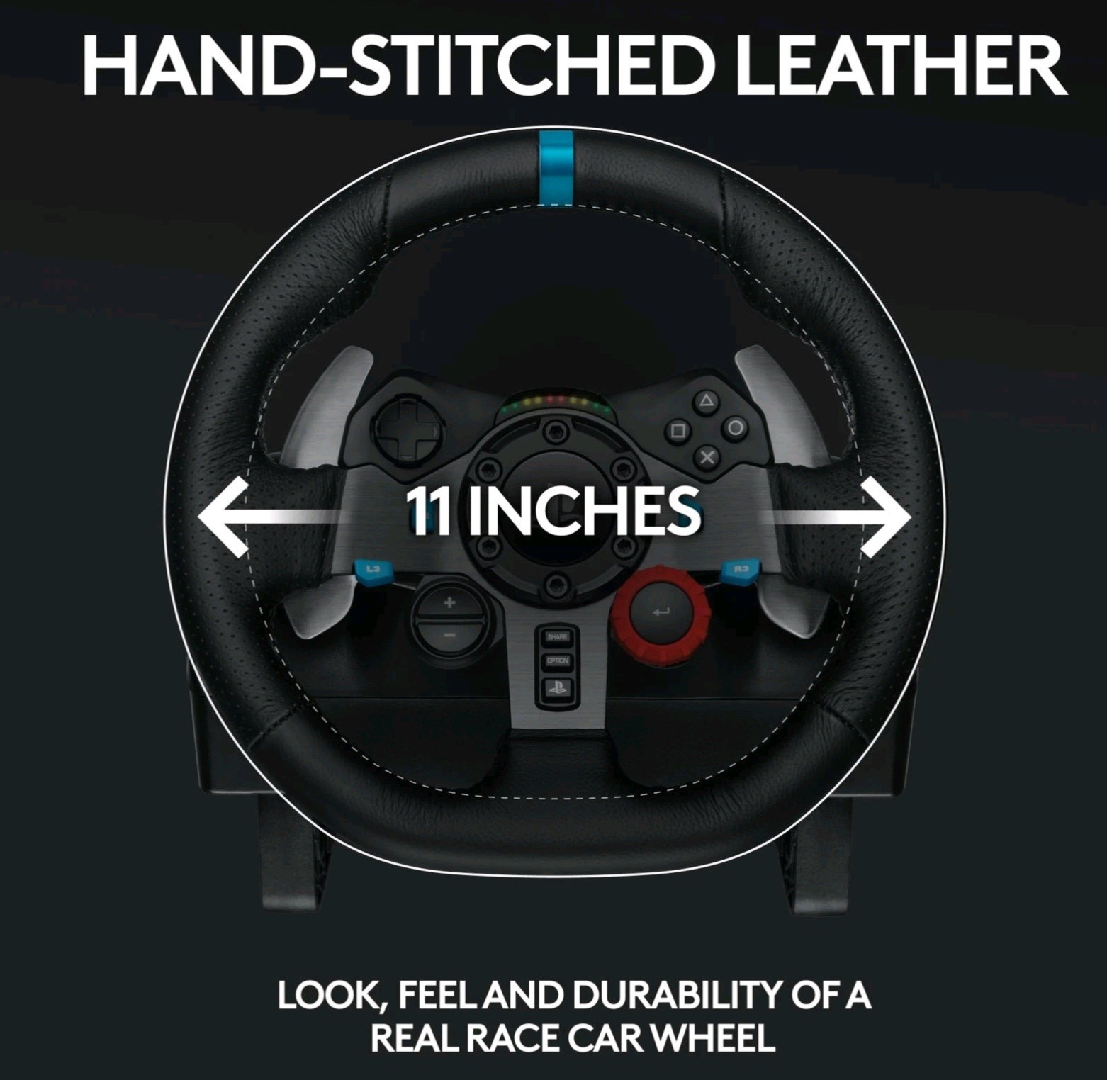 Logitech G29 Driving Force Race Wheel + Pedal Bundle For PS5, 4, 3, Mac, & PC