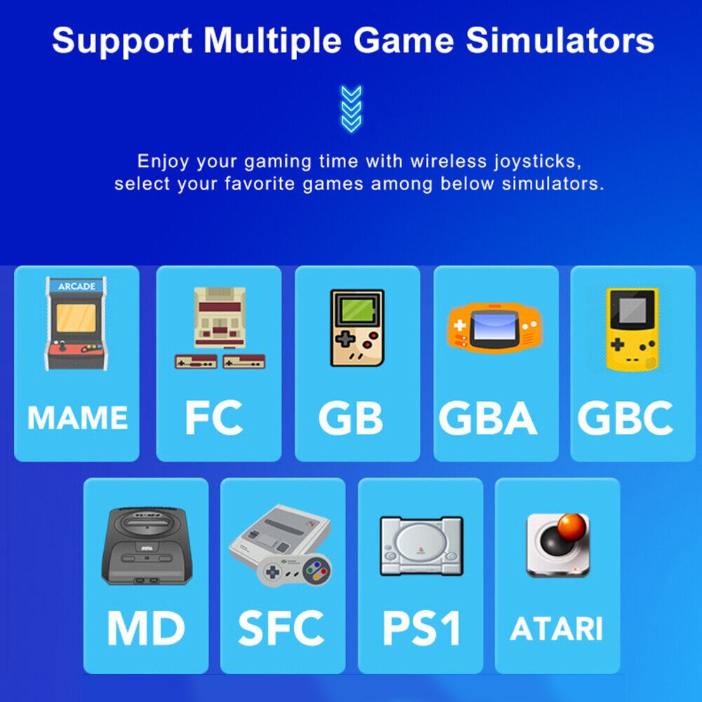 X2 Game Stick Retro Game Console 4K HD Wireless Controller 64G 20000 Games AAM