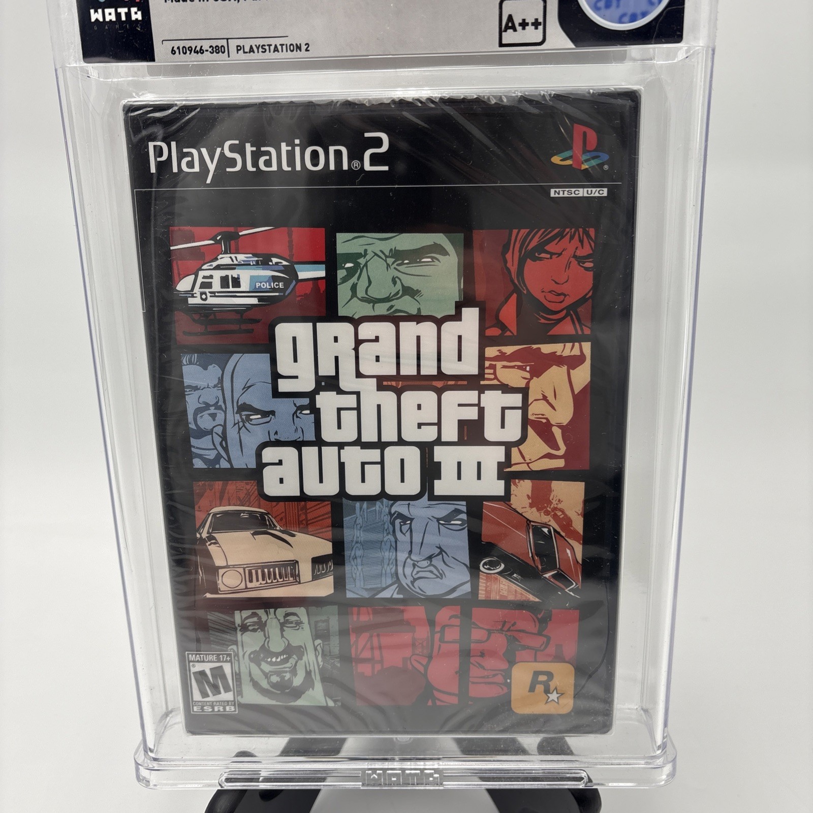 WATA 9.8 A++ GRAND THEFT AUTO III 3 PlayStation 2 Sealed Graded 2001 MINT GEM