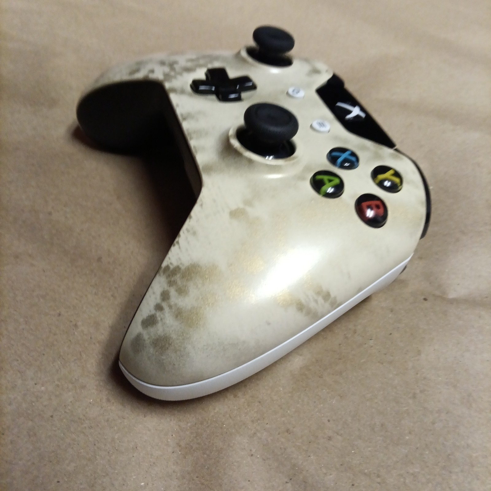 Xbox One Wireless Controller 1537 (Golden Cream) Cleaned Tested And Working