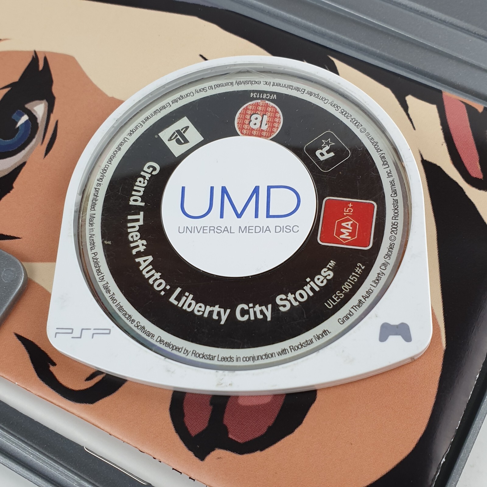 PSP Grand Theft Auto Liberty City Stories Sony MA15 2007 Playstation PAL Manual