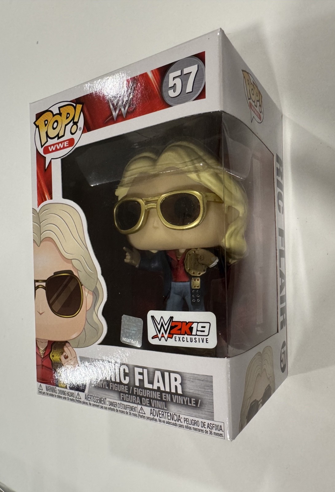 WWE 2K19 Ric Flair Wooooo! Edition Video Game Xbox One WWF Wrestling Funko Pop