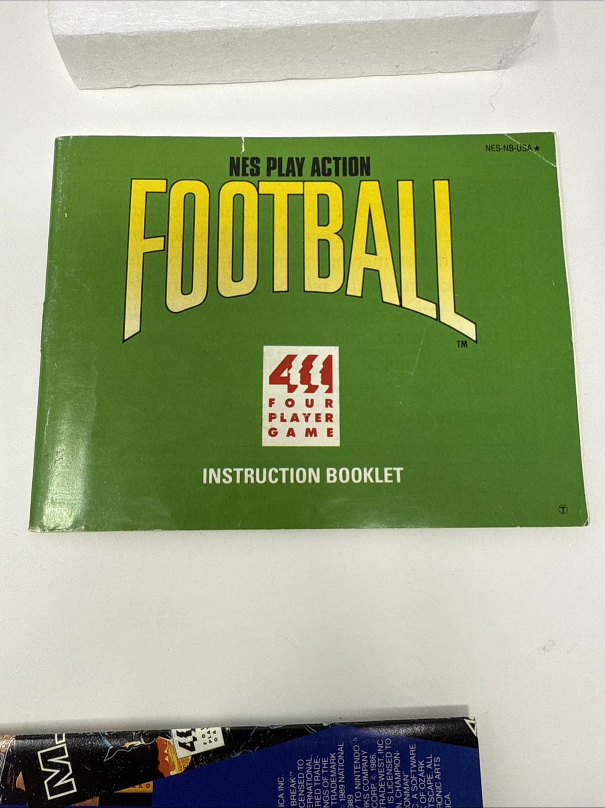 Play Action Football NES CIB Nice Shape! Fast Free Shipping!