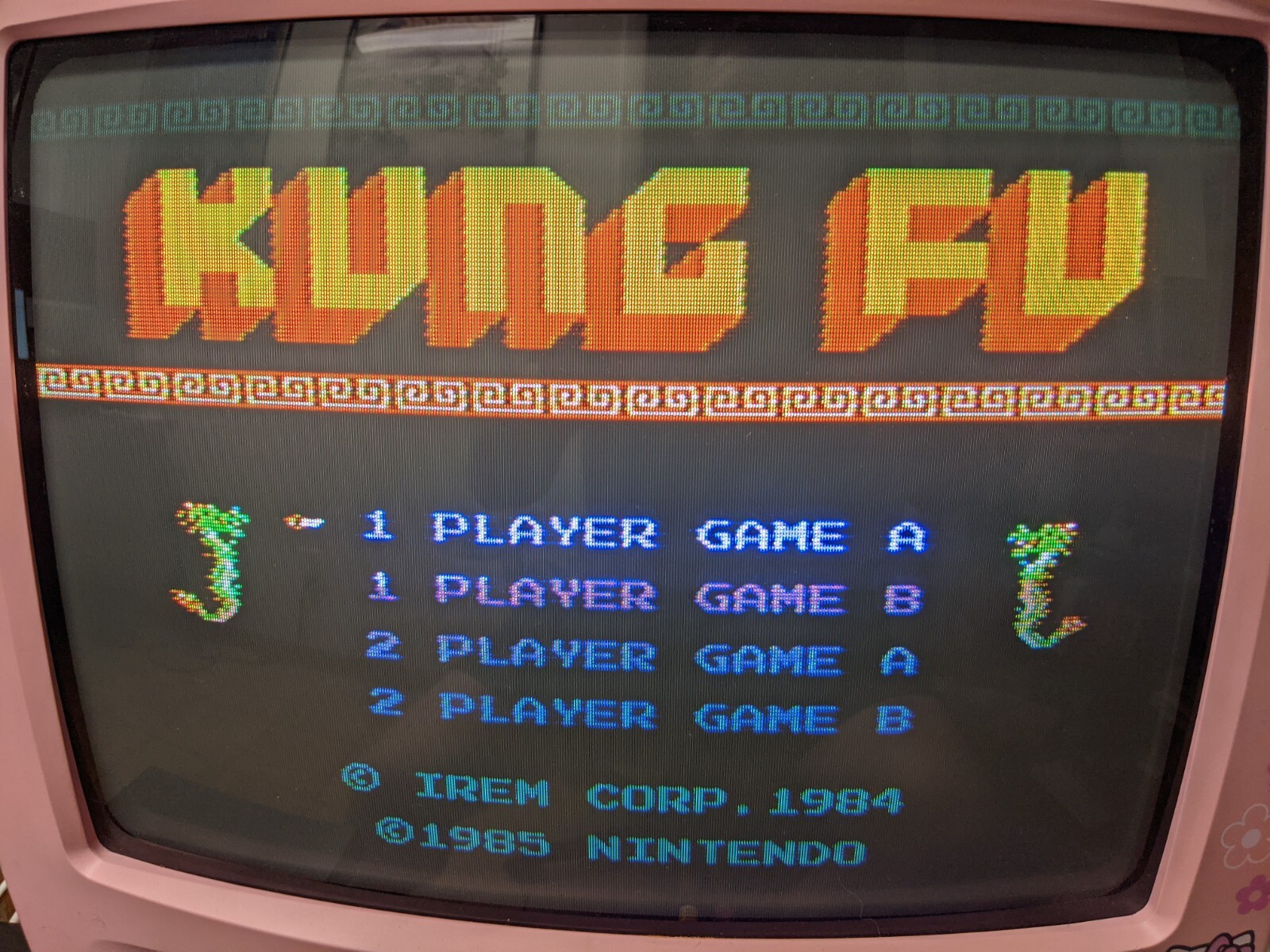 Hong Kong Version Kung Fu for Nintendo NES HKG