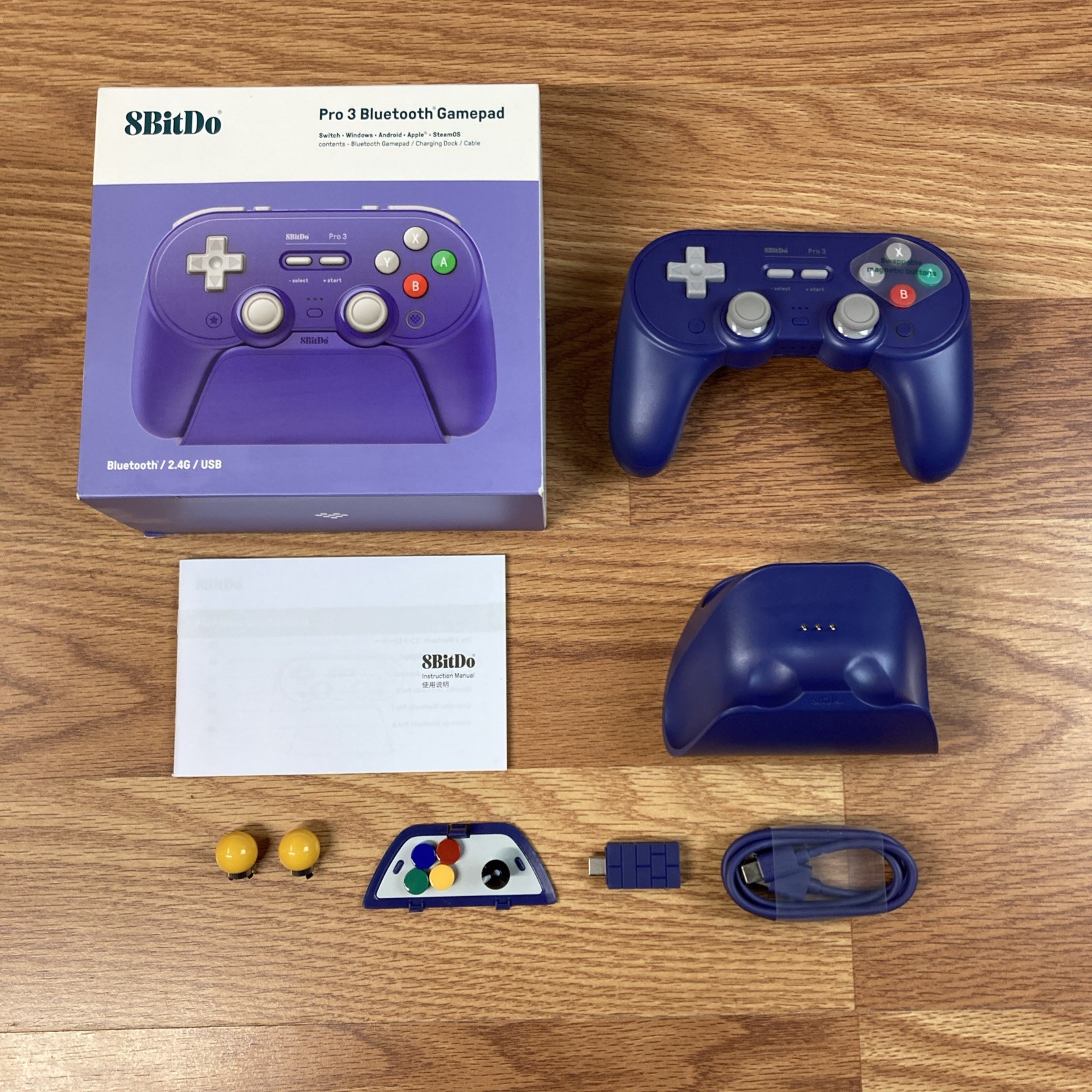 8BitDo Pro 3 Bluetooth Gamepad Controller Nintendo Switch PC Android Apple Steam