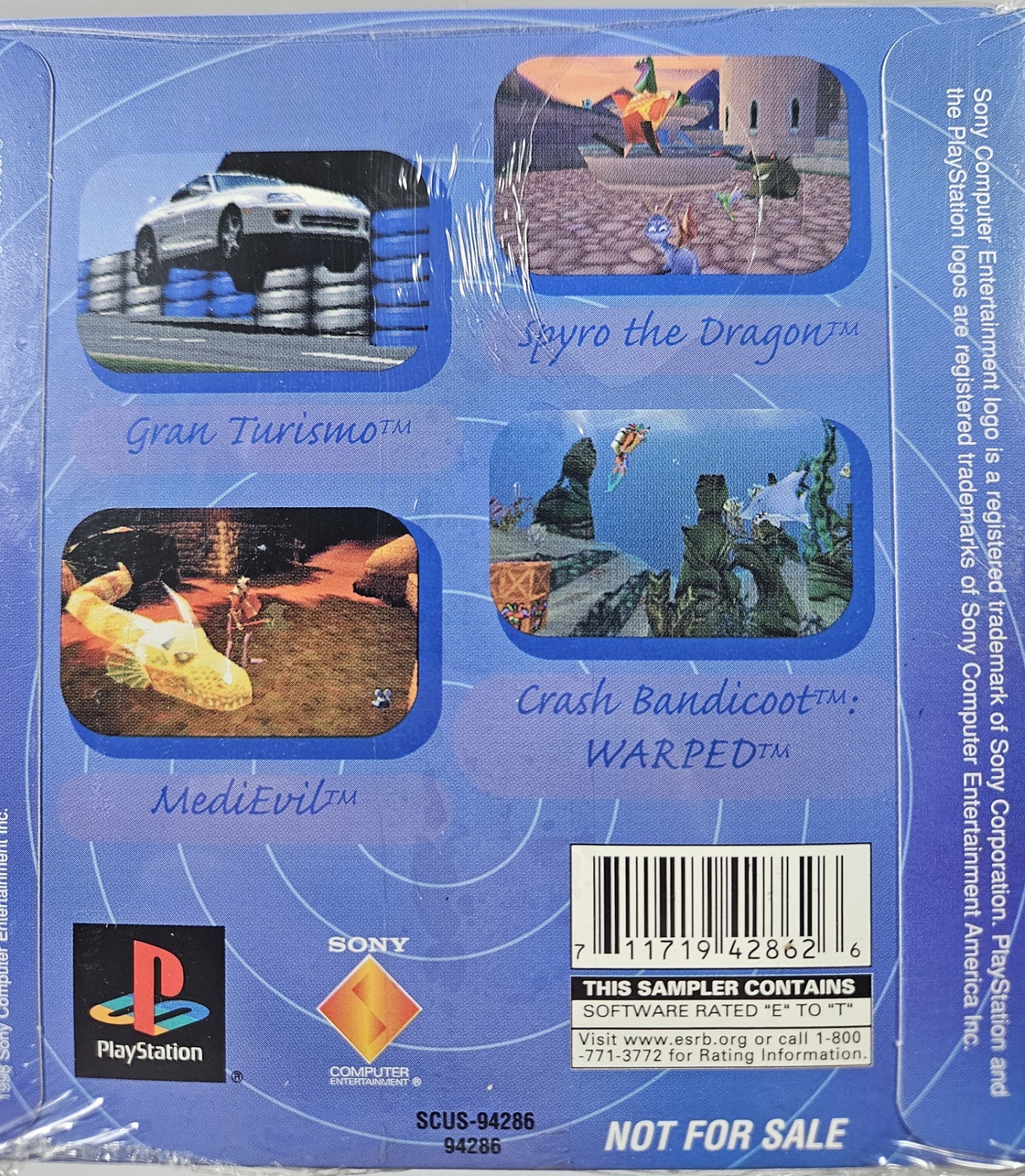 PlayStation Best Buy Exclusive Demo Disc 1998 SCUS-94286 Spyro Crash Sealed