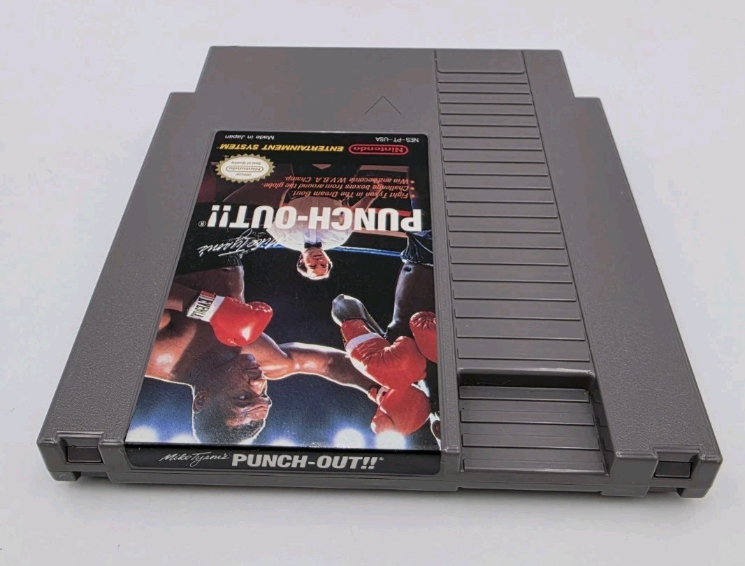 Mike Tyson’s Punch-Out Nintendo NES Cartridge, Box and Sleeve No Manual