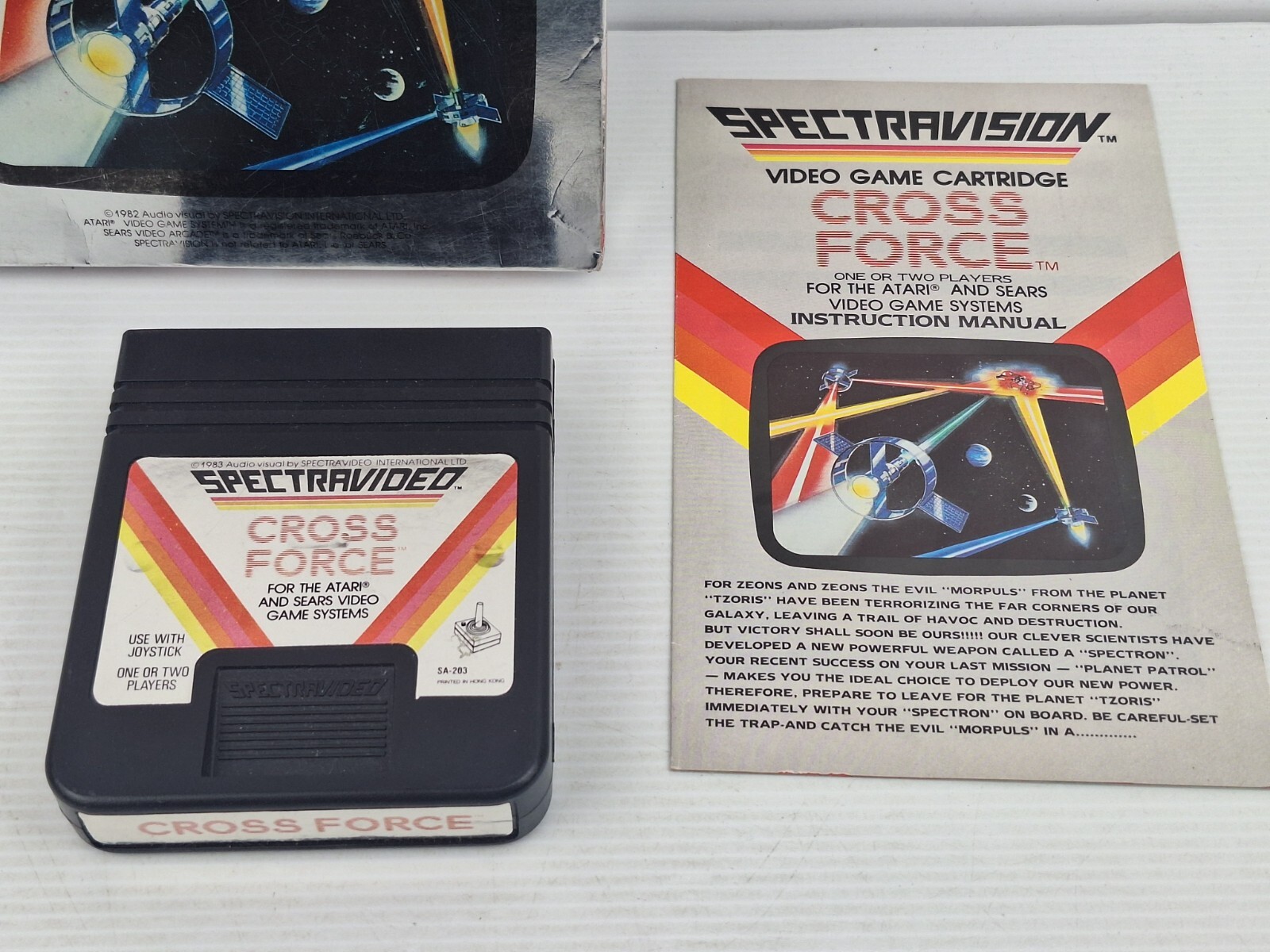 Cross Force Spectravision ATARI 2600 PAL CART COMPLETE CIB