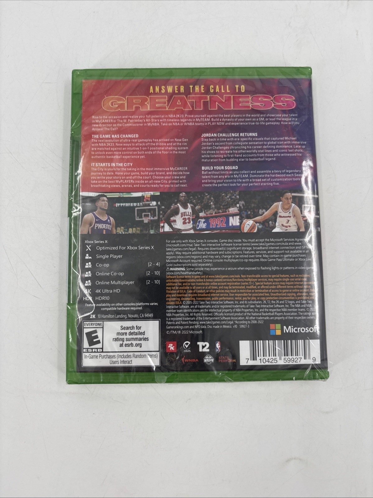 NBA 2K23 Microsoft Xbox Series X|S Devin Booker NEW SEALED