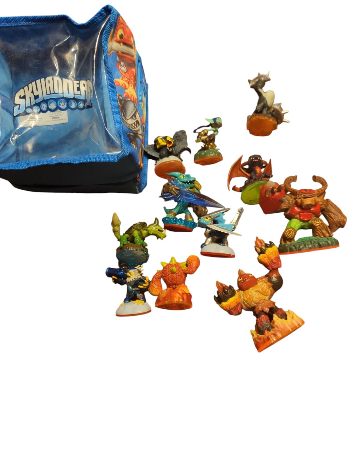 Activision Skylanders Lot Of 11 Figures & Case