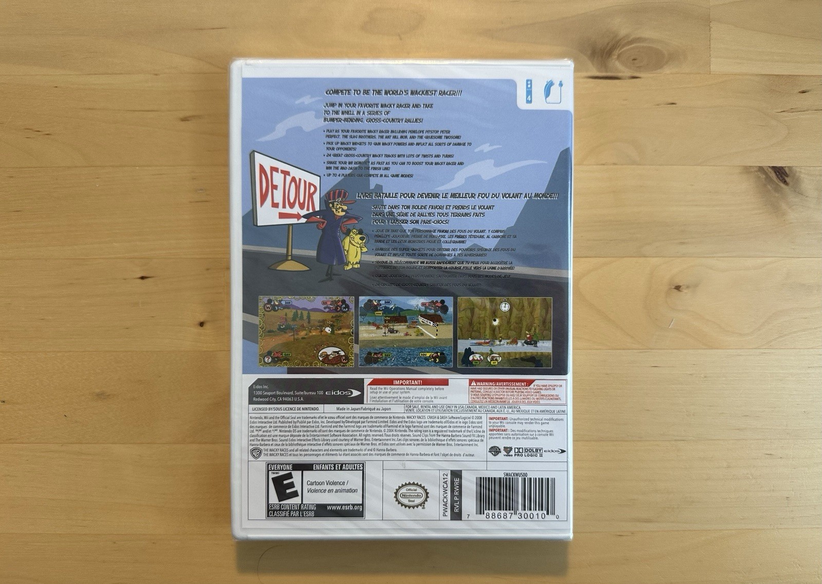 Wacky Races: Crash & Dash – Brand New & Fully Sealed – Eidos Nintendo Wii Game