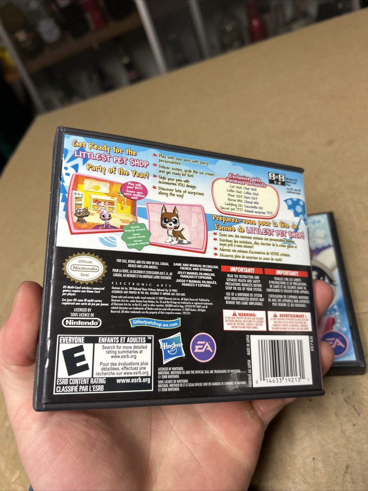 Littlest Pet Shop Friends Biggest Stars Winter Hiver DS Games W/ Manuals
