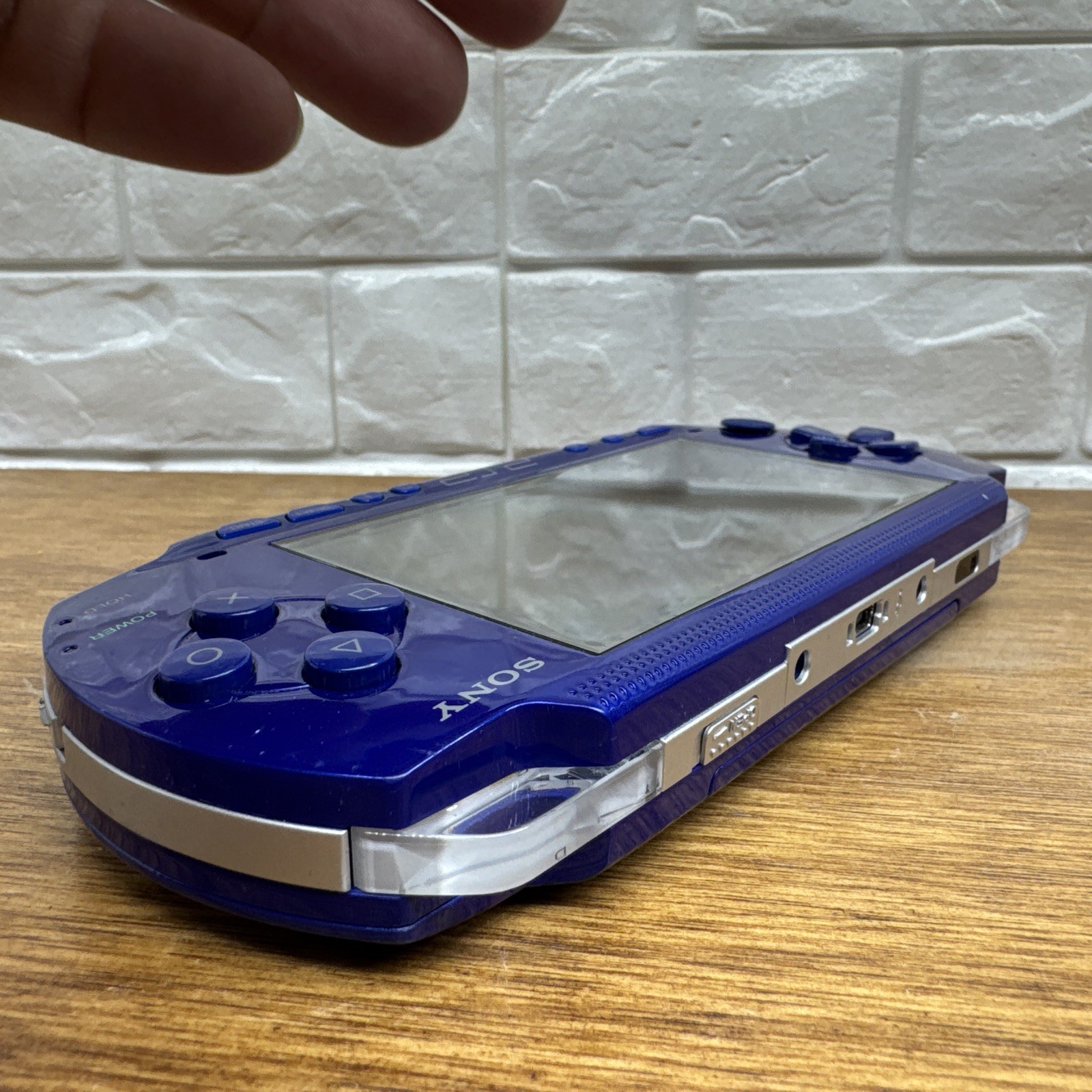 Sony Playstation PSP 1000 Blue Handheld System Console For Parts Repair