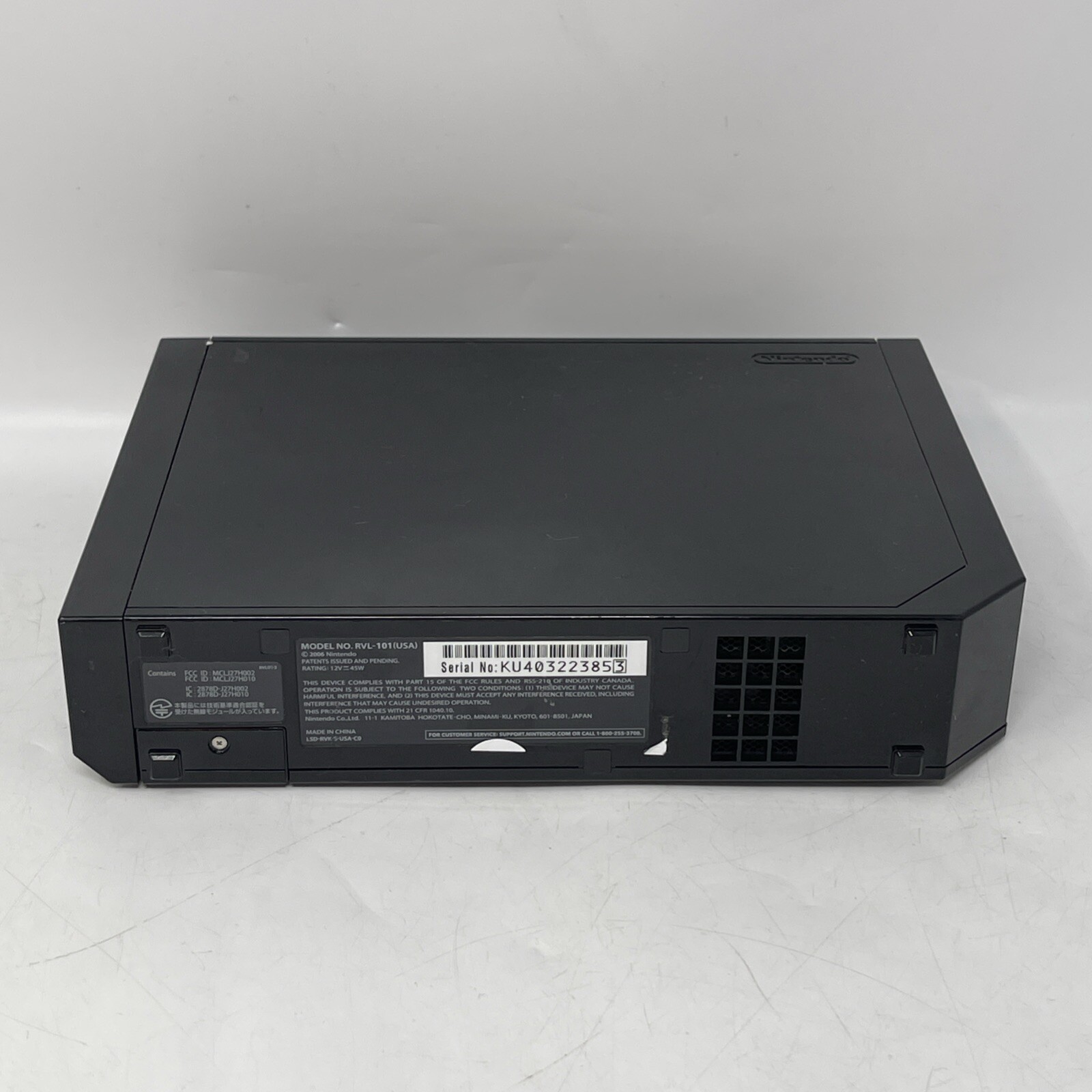 Tested Works Console Only Nintendo Wii Replacement RVL-101 – Black